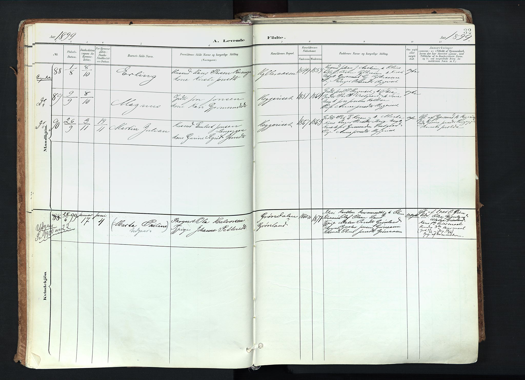 Trysil prestekontor, AV/SAH-PREST-046/H/Ha/Haa/L0012: Parish register (official) no. 12, 1898-1917, p. 32