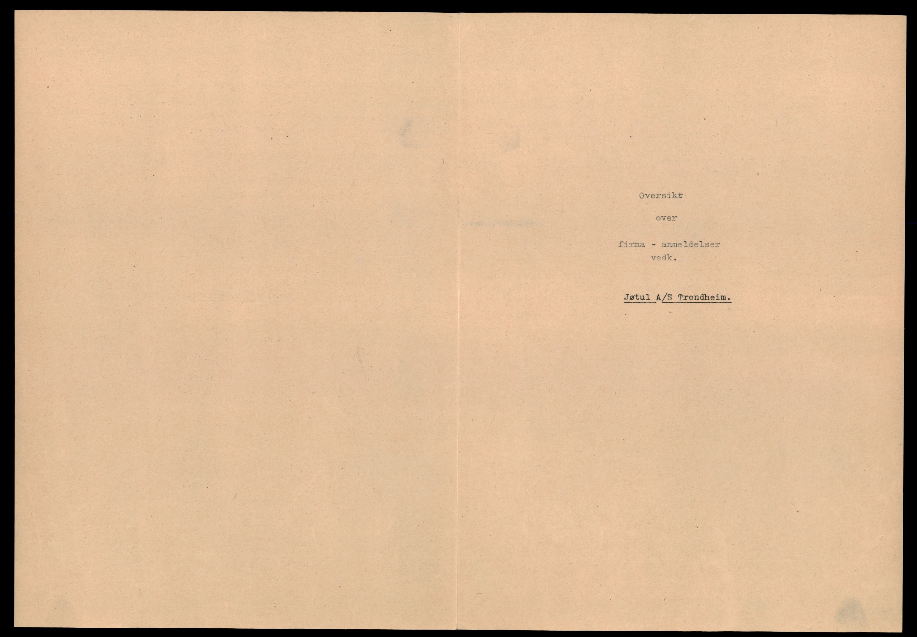 Trondheim byfogd, AV/SAT-A-0003/2/J/Jd/Jdb/L0027: Aksjeselskap, andelslag og borettslag, Jø-Kle, 1965-1976, p. 1