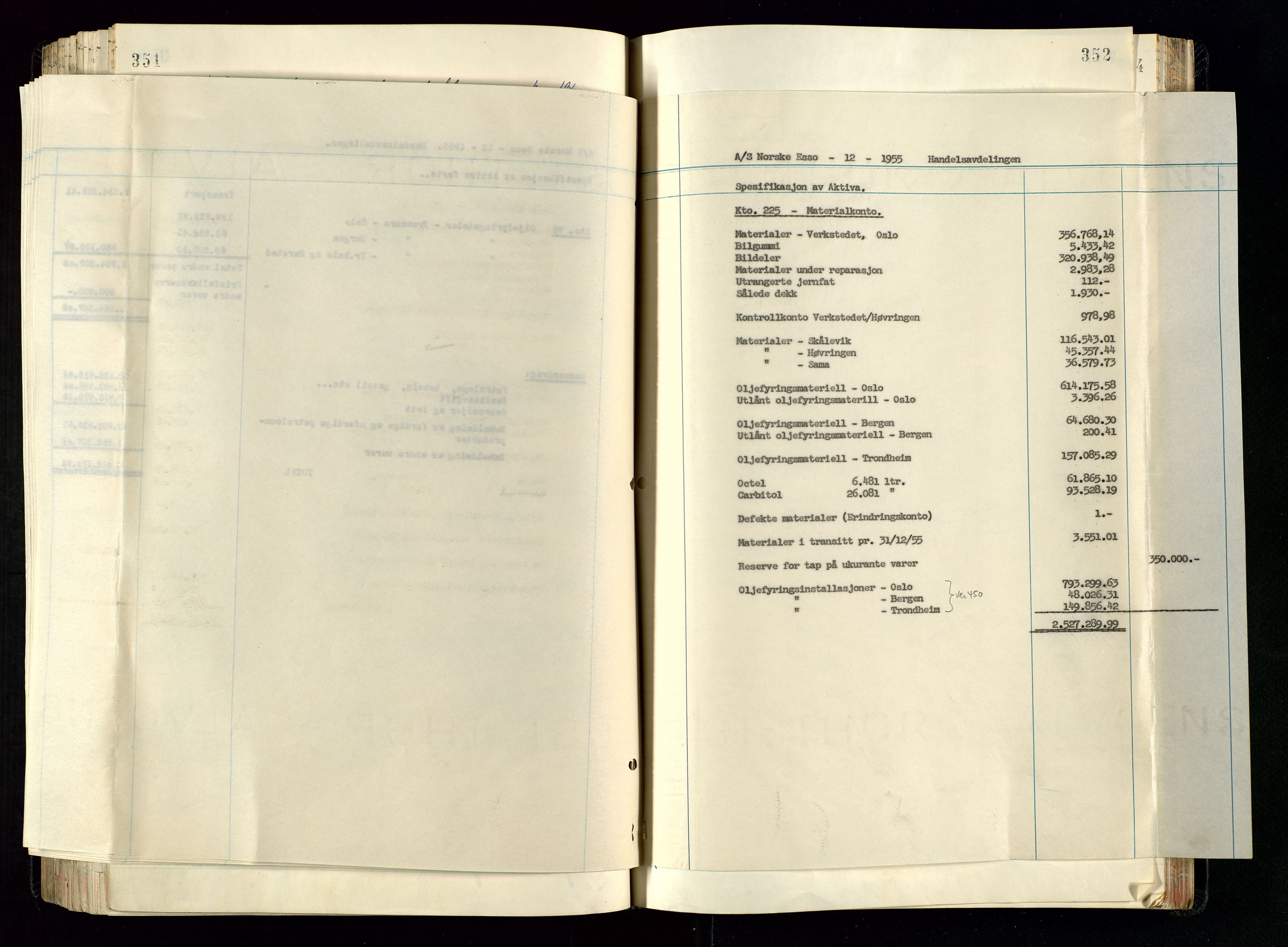 PA 1534 - Østlandske Petroleumscompagni A/S, AV/SAST-A-101954/A/Aa/L0005/0001: Direksjonsprotokoller / Den Administrerende Direksjon alle selskaper (referatprotokoll), 1943-1958