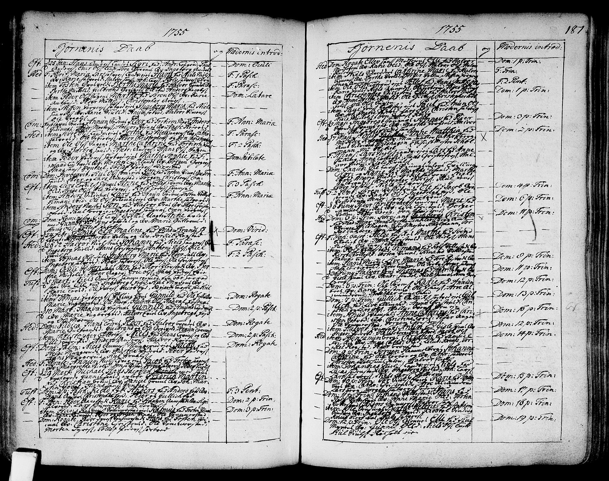 Sandsvær kirkebøker, SAKO/A-244/F/Fa/L0002a: Parish register (official) no. I 2, 1725-1809, p. 187