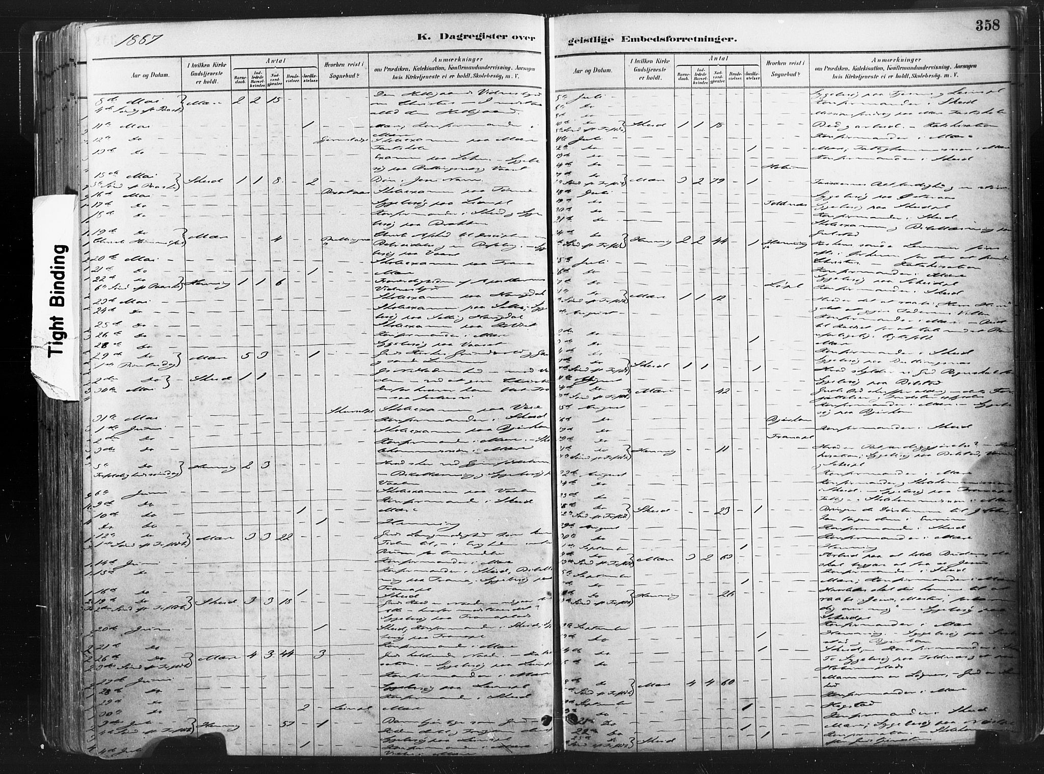 Ministerialprotokoller, klokkerbøker og fødselsregistre - Nord-Trøndelag, SAT/A-1458/735/L0351: Parish register (official) no. 735A10, 1884-1908, p. 358