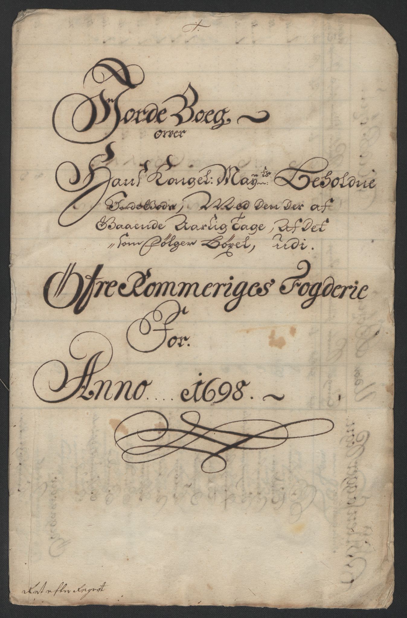 Rentekammeret inntil 1814, Reviderte regnskaper, Fogderegnskap, AV/RA-EA-4092/R12/L0710: Fogderegnskap Øvre Romerike, 1698, p. 20