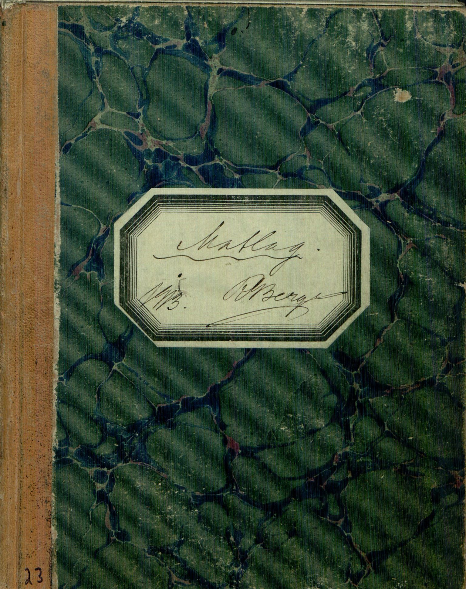 Rikard Berge, TEMU/TGM-A-1003/H/L0023: 23: Katalog yvi matlaging, 1913