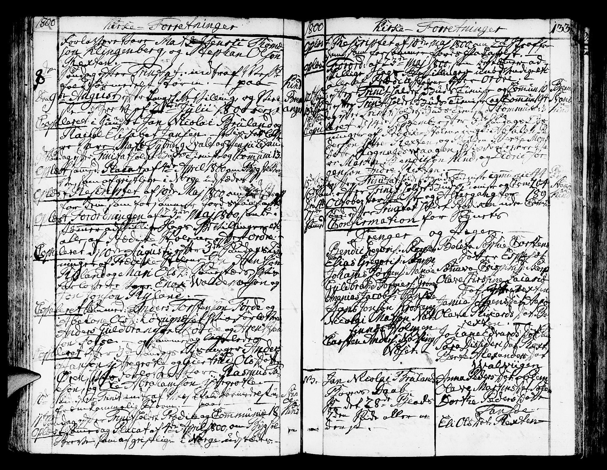Kinn sokneprestembete, SAB/A-80801/H/Haa/Haaa/L0003: Parish register (official) no. A 3, 1785-1821, p. 133