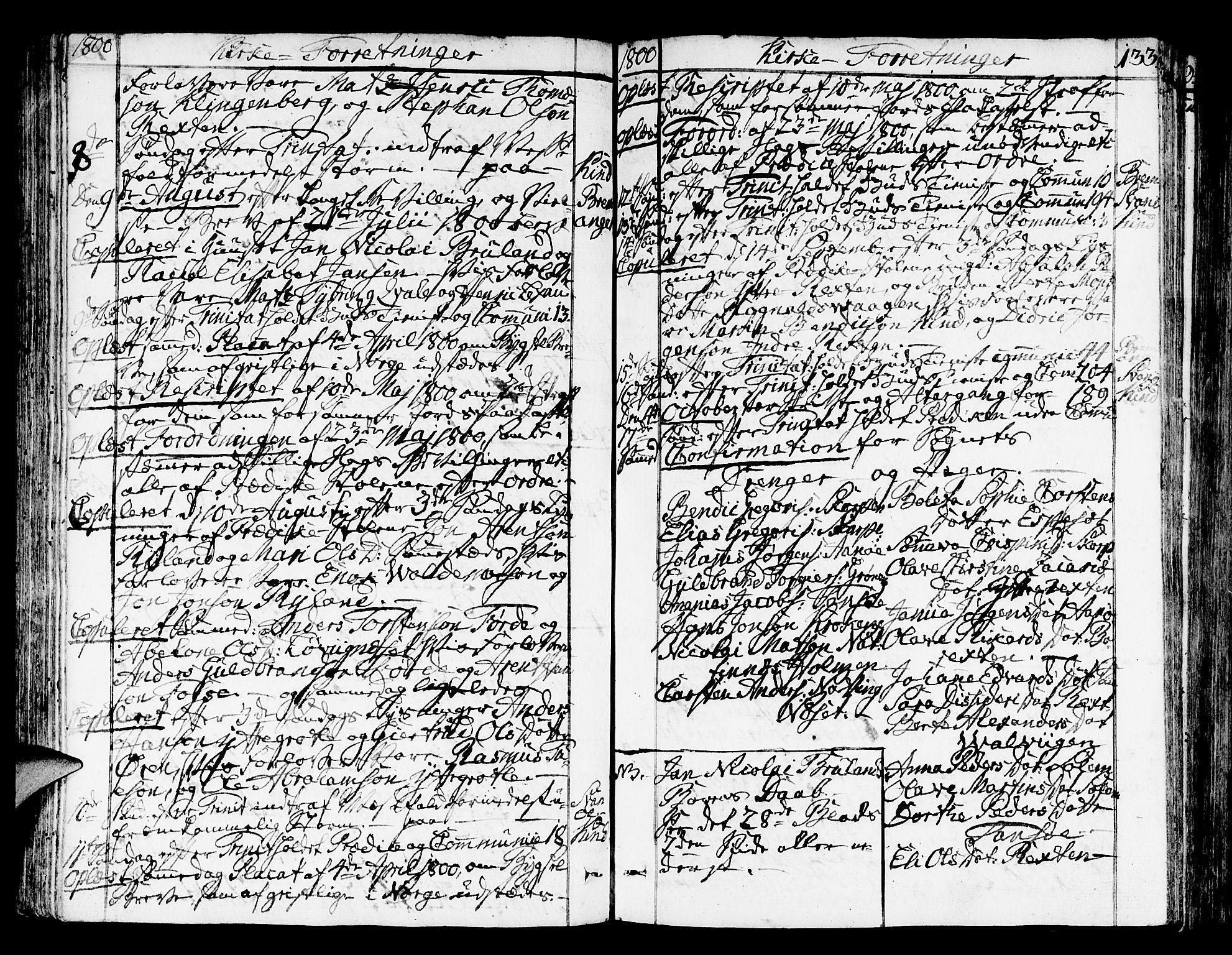 Kinn sokneprestembete, AV/SAB-A-80801/H/Haa/Haaa/L0003: Parish register (official) no. A 3, 1785-1821, p. 133