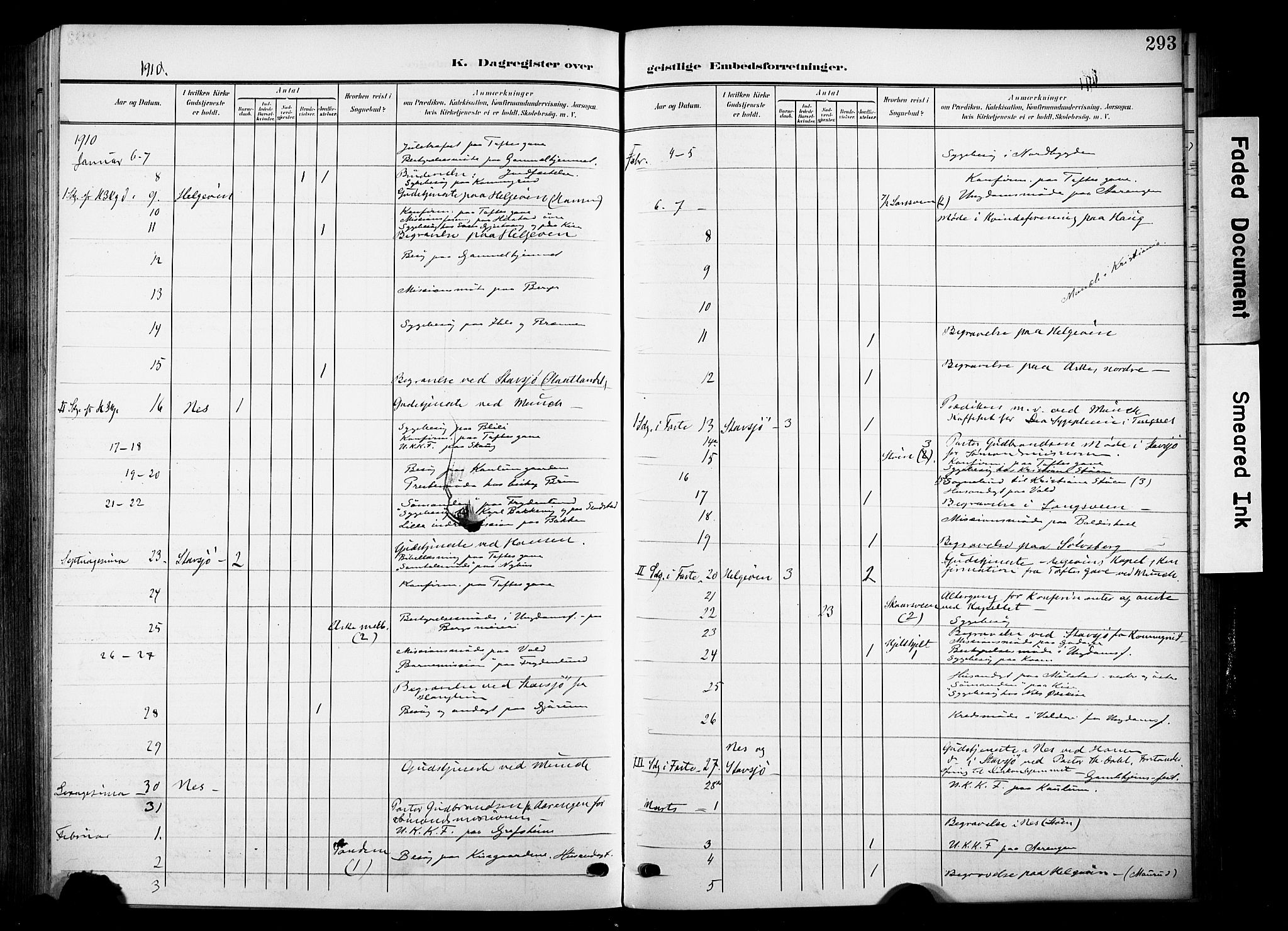 Nes prestekontor, Hedmark, AV/SAH-PREST-020/K/Ka/L0014: Parish register (official) no. 14, 1906-1929, p. 293