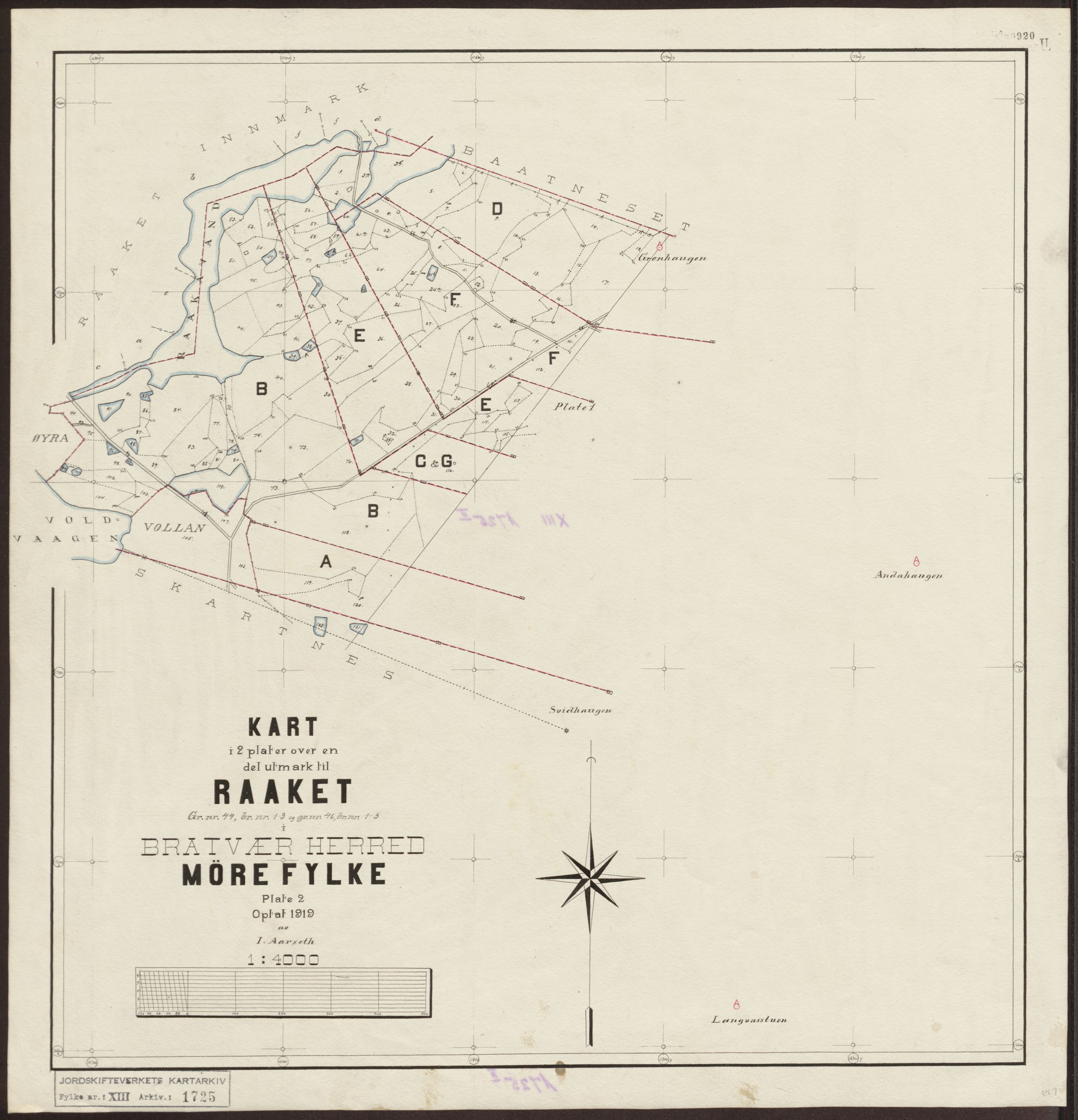 Jordskifteverkets kartarkiv, AV/RA-S-3929/T, 1859-1988, p. 2043