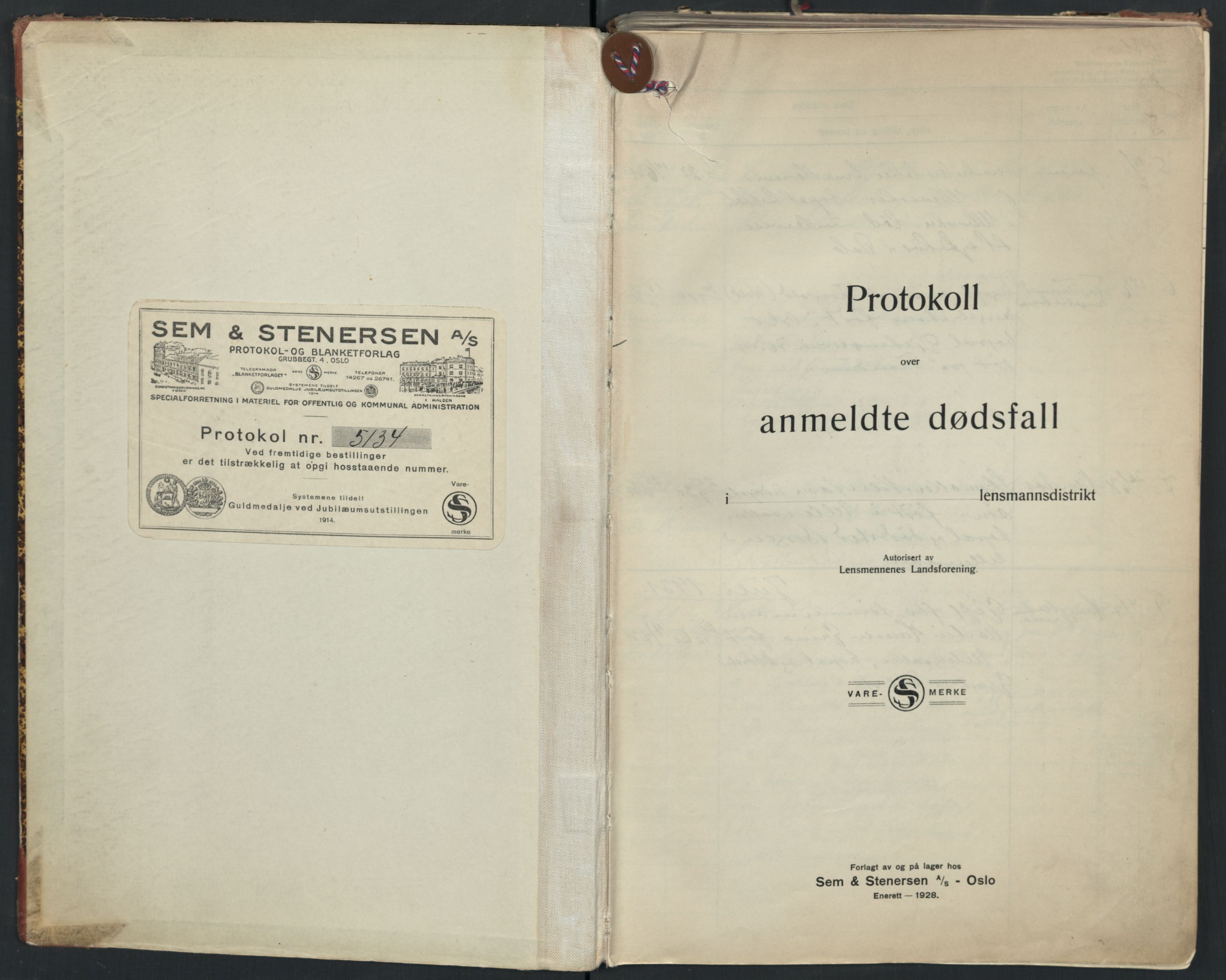 Ullensaker lensmannskontor, SAO/A-10217/H/Ha/L0005: Dødsfallsprotokoll, 1931-1939