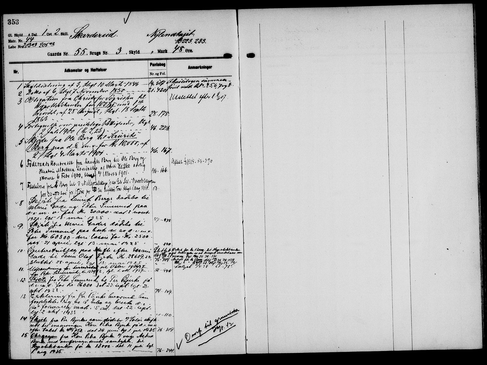 Solør tingrett, AV/SAH-TING-008/H/Ha/Hak/L0004: Mortgage register no. IV, 1900-1935, p. 353