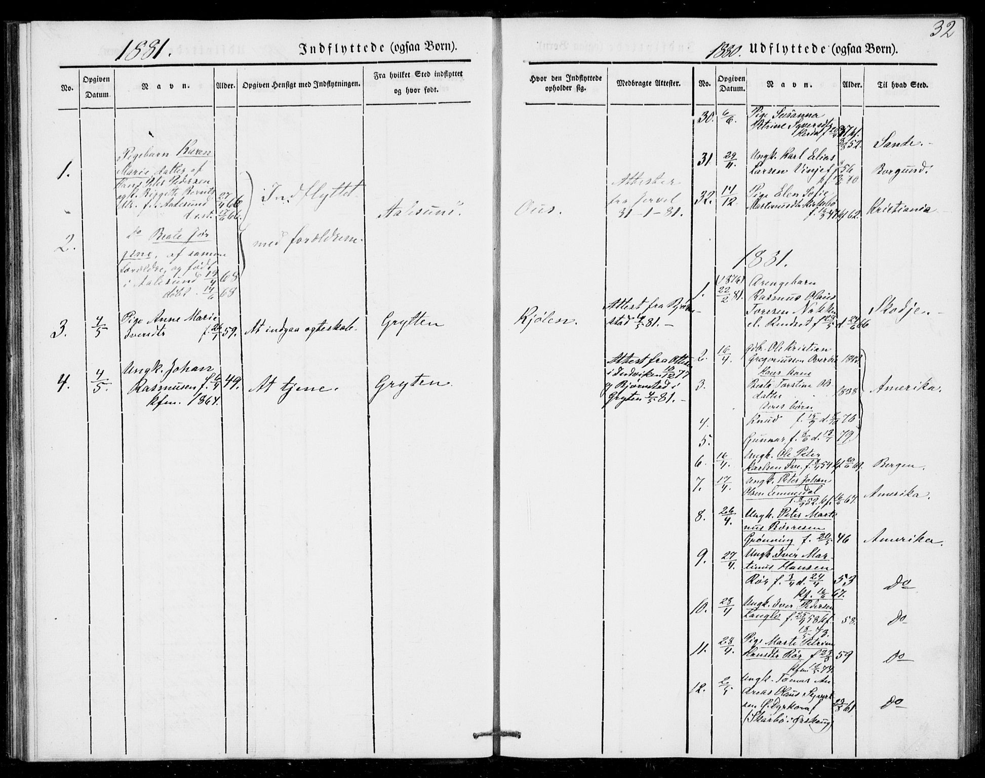 Ministerialprotokoller, klokkerbøker og fødselsregistre - Møre og Romsdal, AV/SAT-A-1454/520/L0279: Parish register (official) no. 520A08, 1844-1881, p. 32