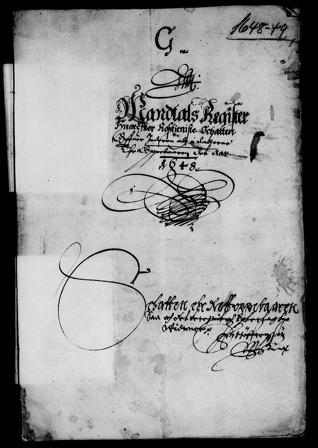 Rentekammeret inntil 1814, Reviderte regnskaper, Lensregnskaper, AV/RA-EA-5023/R/Rb/Rbs/L0032: Stavanger len, 1648-1650