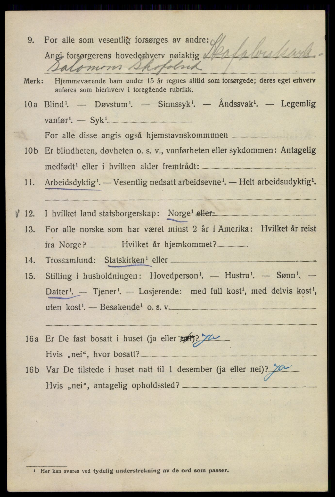 SAO, 1920 census for Kristiania, 1920, p. 332934