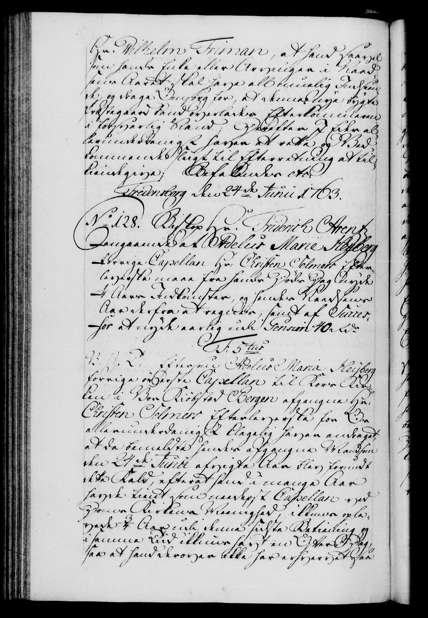 Danske Kanselli 1572-1799, AV/RA-EA-3023/F/Fc/Fca/Fcab/L0037: Norske tegnelser, 1762-1766, p. 251b