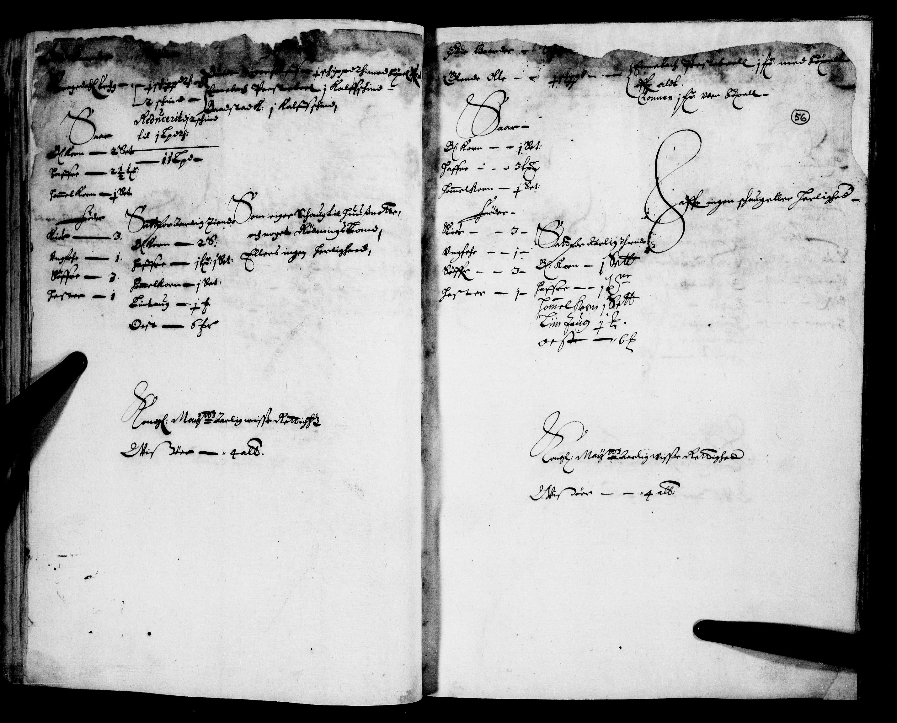 Rentekammeret inntil 1814, Realistisk ordnet avdeling, AV/RA-EA-4070/N/Nb/Nba/L0007: Nedre Romerike fogderi, 1. del, 1666, p. 55b-56a