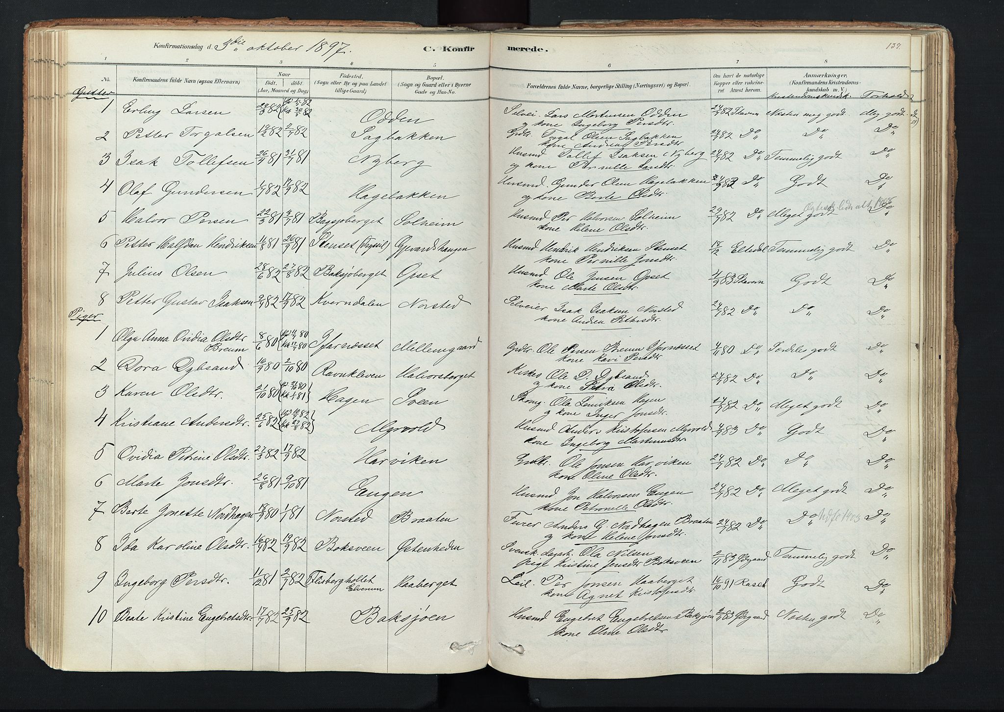 Trysil prestekontor, SAH/PREST-046/H/Ha/Haa/L0011: Parish register (official) no. 11, 1878-1912, p. 137