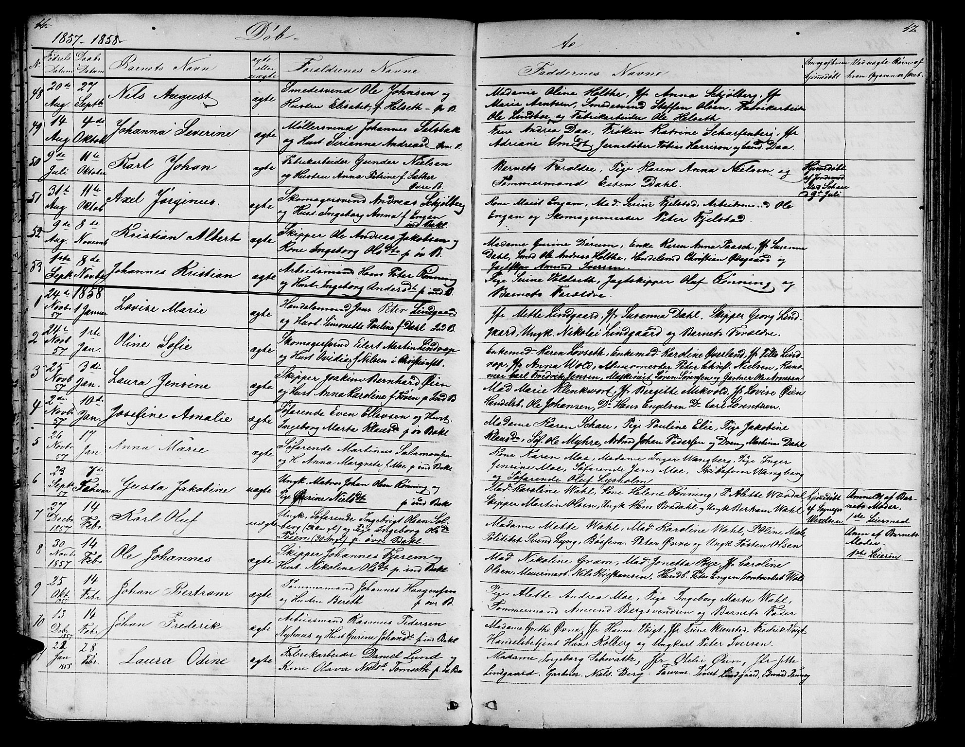 Ministerialprotokoller, klokkerbøker og fødselsregistre - Sør-Trøndelag, SAT/A-1456/604/L0219: Parish register (copy) no. 604C02, 1851-1869, p. 46-47