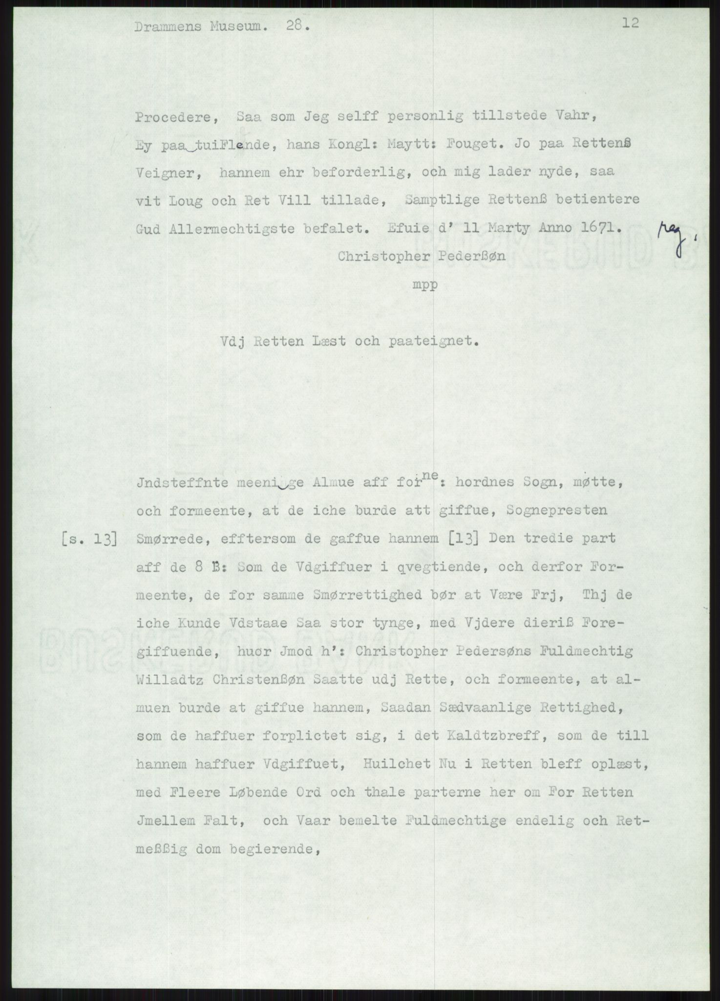 Samlinger til kildeutgivelse, Diplomavskriftsamlingen, AV/RA-EA-4053/H/Ha, p. 1665