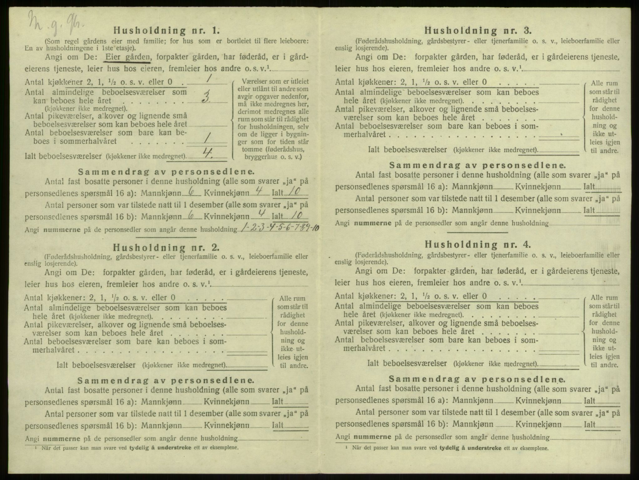 SAB, 1920 census for Alversund, 1920, p. 863