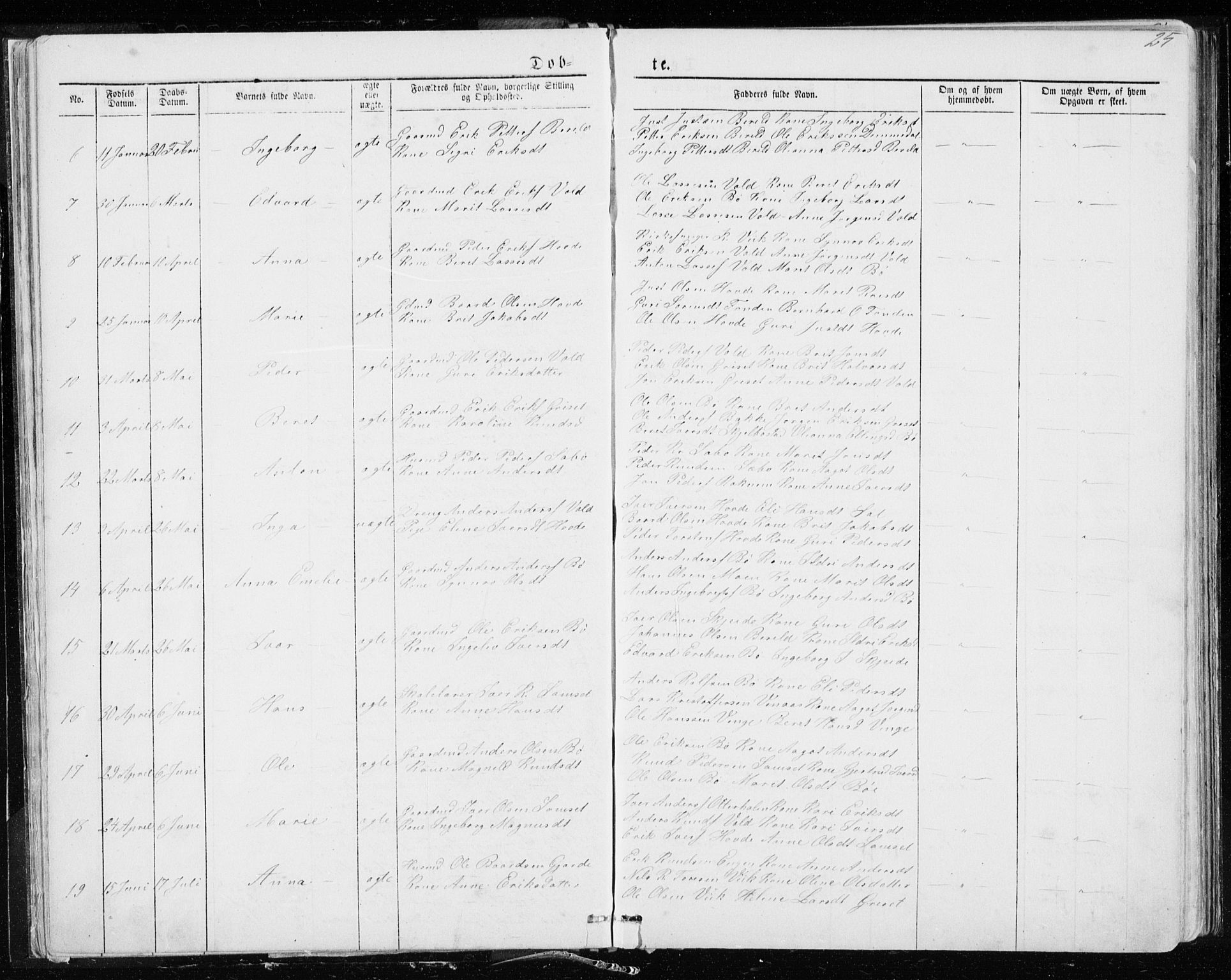 Ministerialprotokoller, klokkerbøker og fødselsregistre - Møre og Romsdal, AV/SAT-A-1454/543/L0564: Parish register (copy) no. 543C02, 1867-1915, p. 25