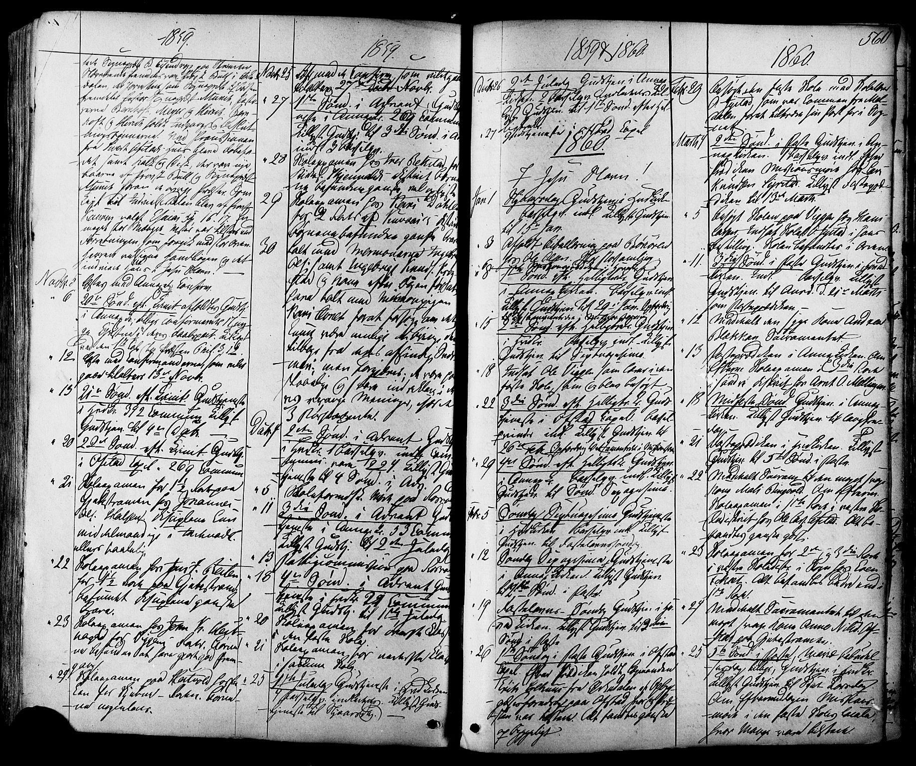 Ministerialprotokoller, klokkerbøker og fødselsregistre - Sør-Trøndelag, SAT/A-1456/665/L0772: Parish register (official) no. 665A07, 1856-1878, p. 560
