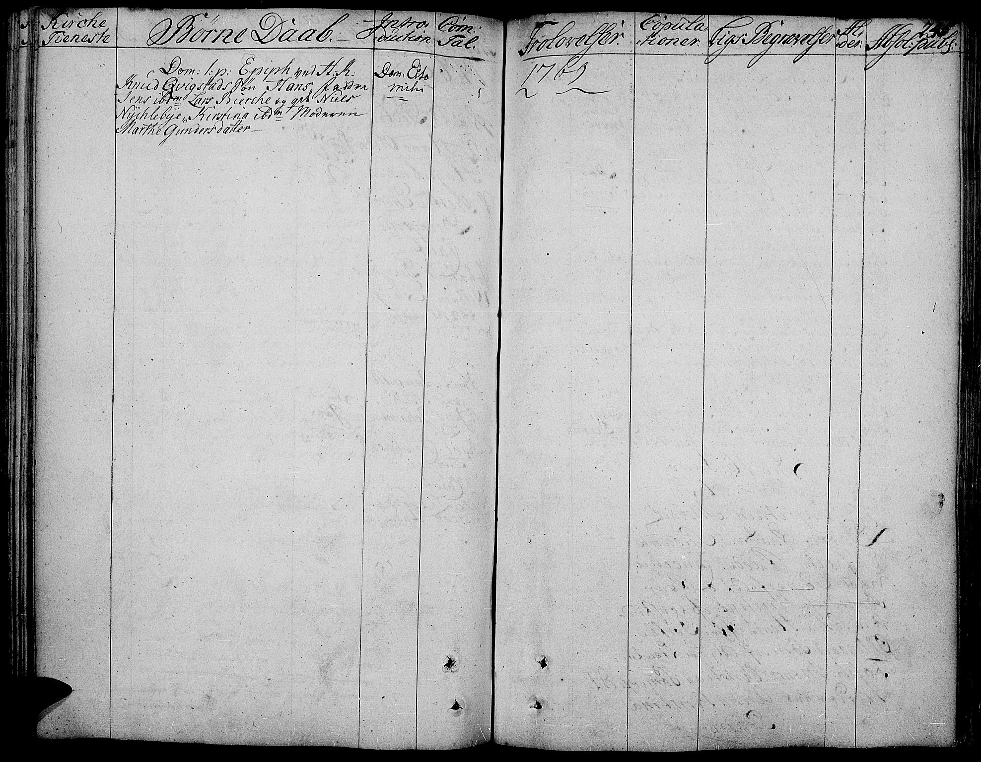 Toten prestekontor, SAH/PREST-102/H/Ha/Haa/L0005: Parish register (official) no. 5, 1761-1772, p. 245