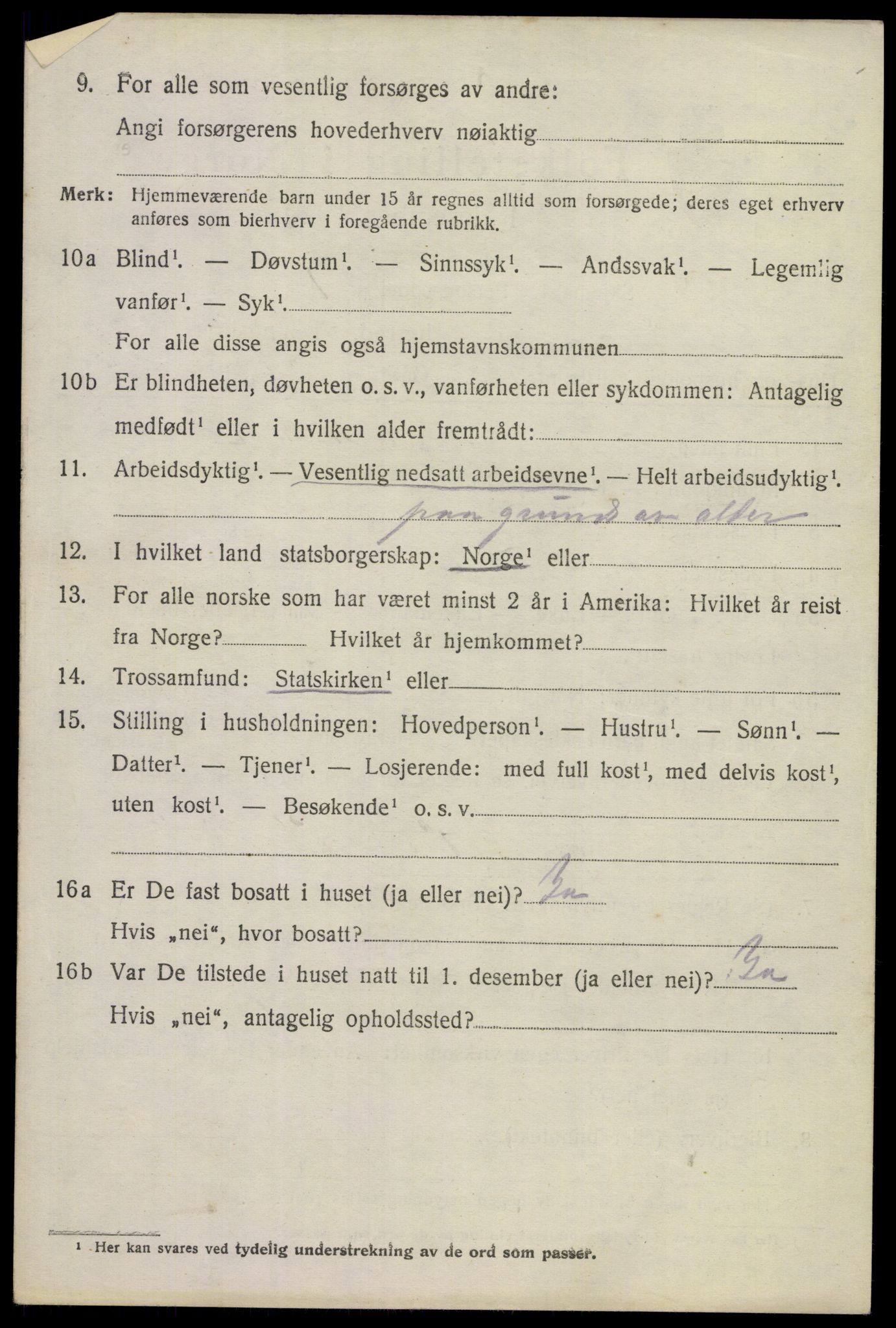 SAKO, 1920 census for Strømm, 1920, p. 3144