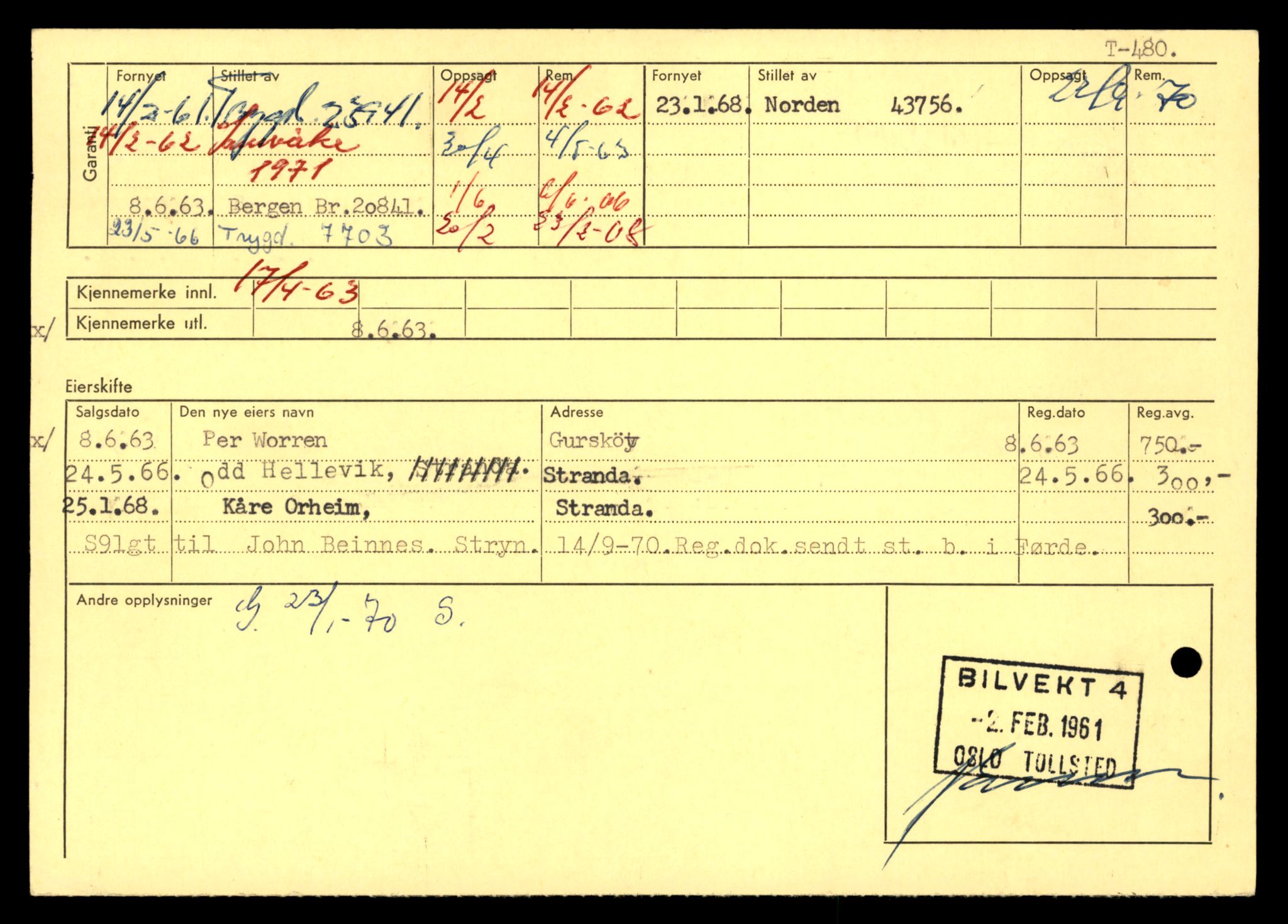 Møre og Romsdal vegkontor - Ålesund trafikkstasjon, AV/SAT-A-4099/F/Fe/L0005: Registreringskort for kjøretøy T 443 - T 546, 1927-1998, p. 2884