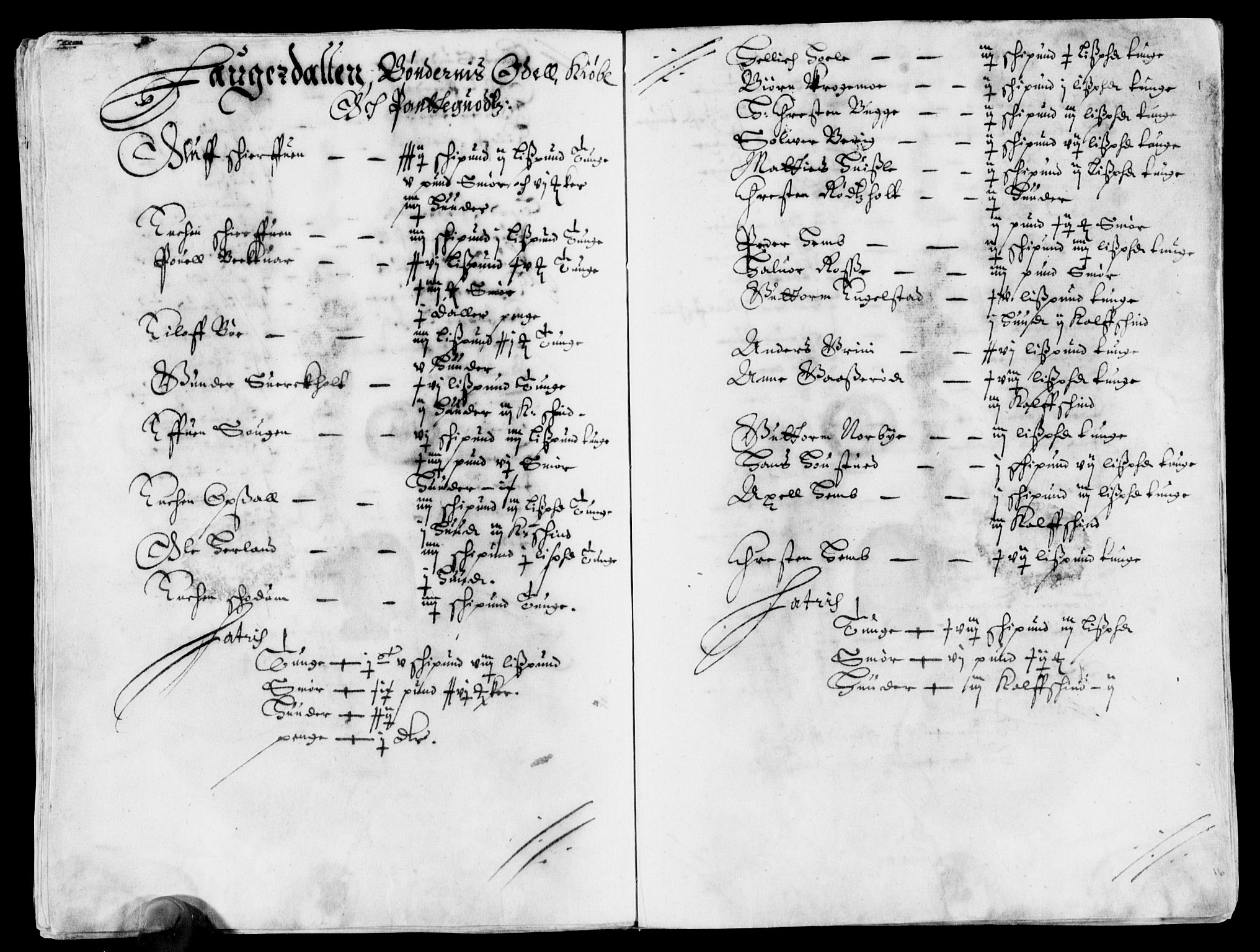 Rentekammeret inntil 1814, Reviderte regnskaper, Lensregnskaper, AV/RA-EA-5023/R/Rb/Rbo/L0025: Tønsberg len, 1643-1645