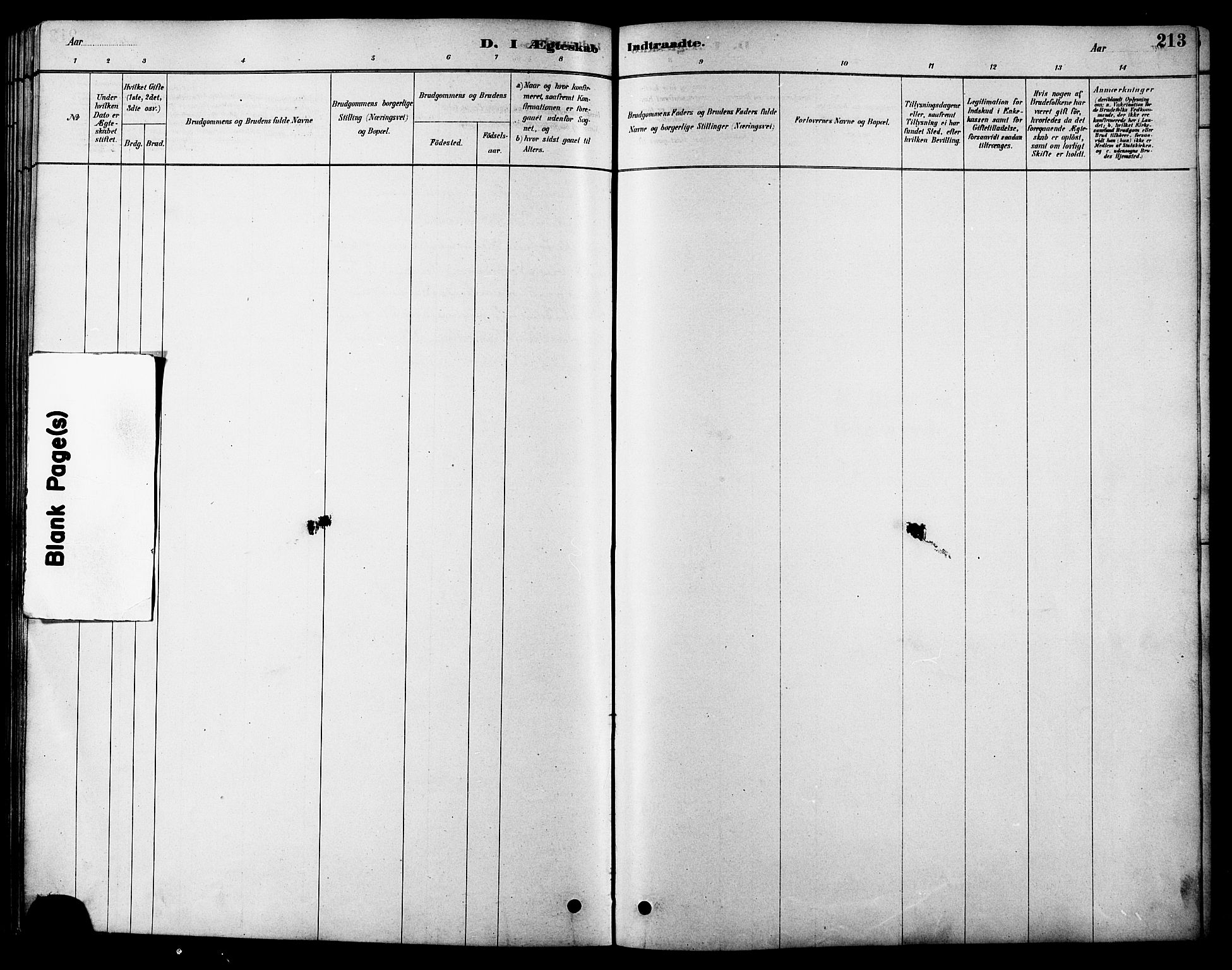 Ministerialprotokoller, klokkerbøker og fødselsregistre - Sør-Trøndelag, SAT/A-1456/616/L0423: Parish register (copy) no. 616C06, 1878-1903, p. 213