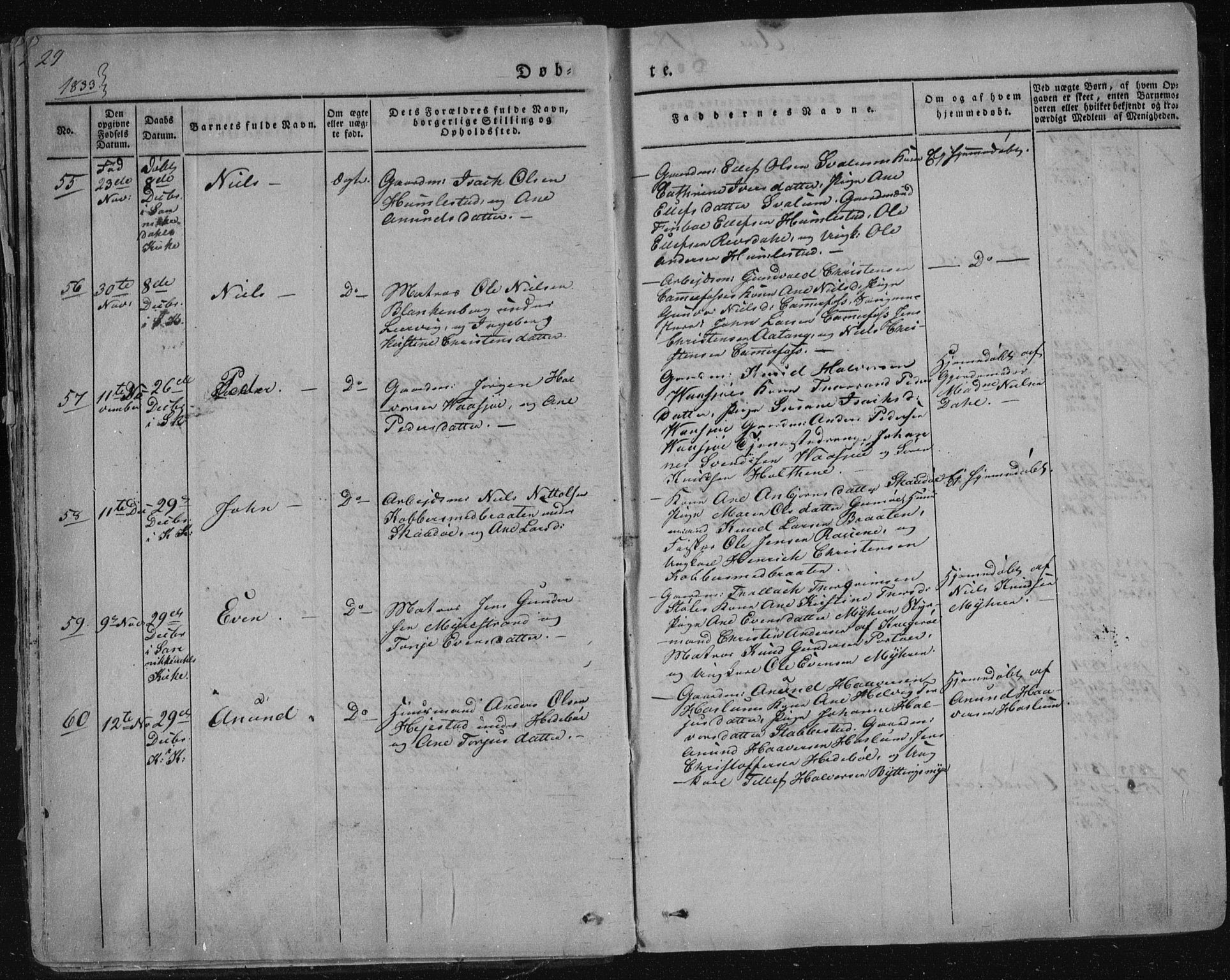 Sannidal kirkebøker, AV/SAKO-A-296/F/Fa/L0006: Parish register (official) no. 6, 1831-1847, p. 29