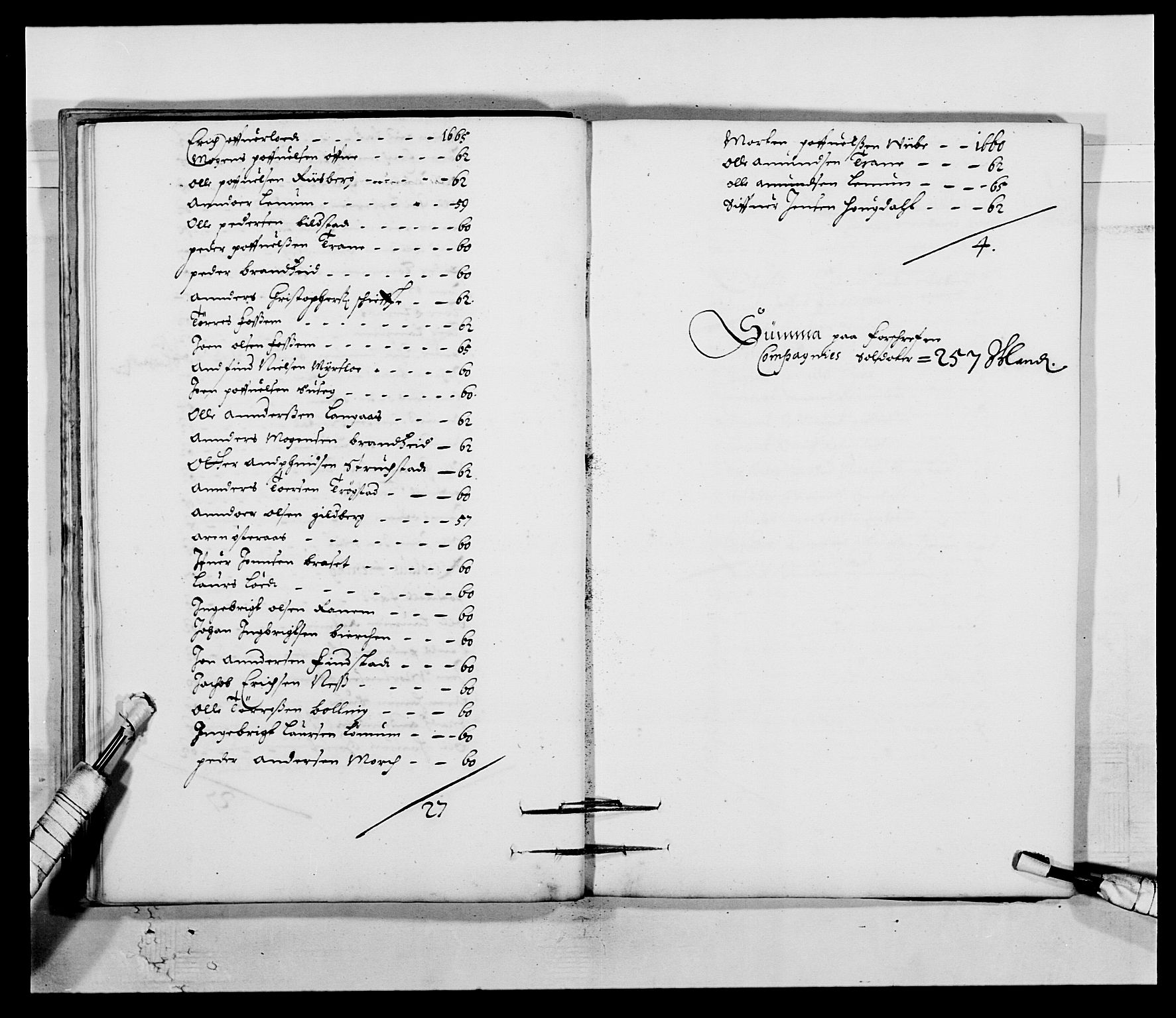 Kommanderende general (KG I) med Det norske krigsdirektorium, AV/RA-EA-5419/E/Ea/L0508: Trondheimske regiment, 1659-1703, p. 117