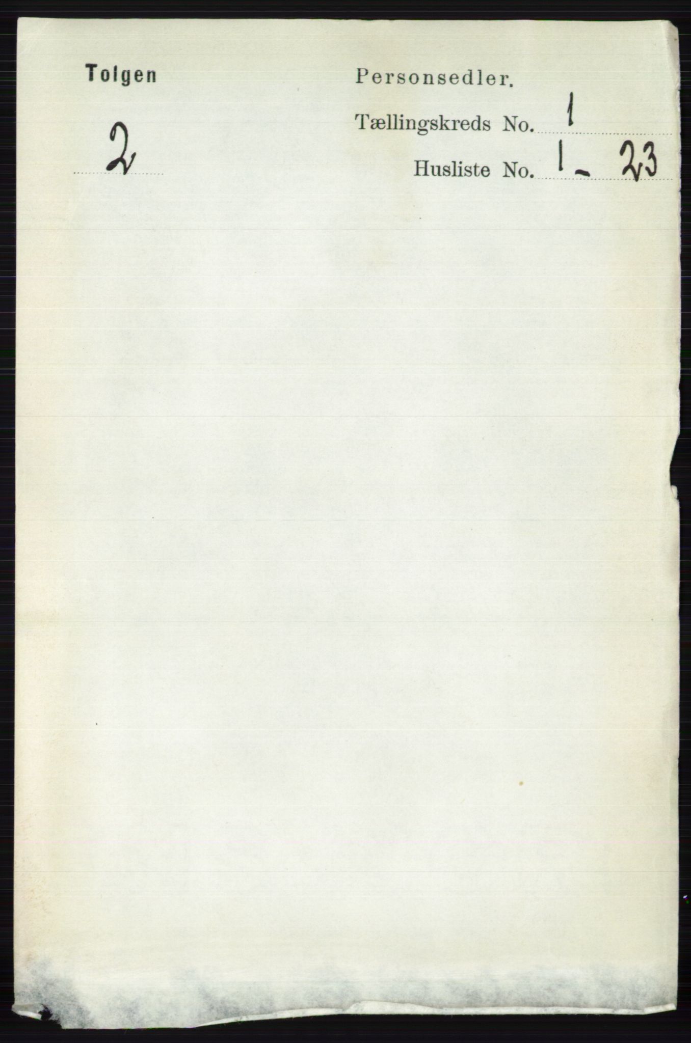 RA, 1891 census for 0436 Tolga, 1891, p. 70