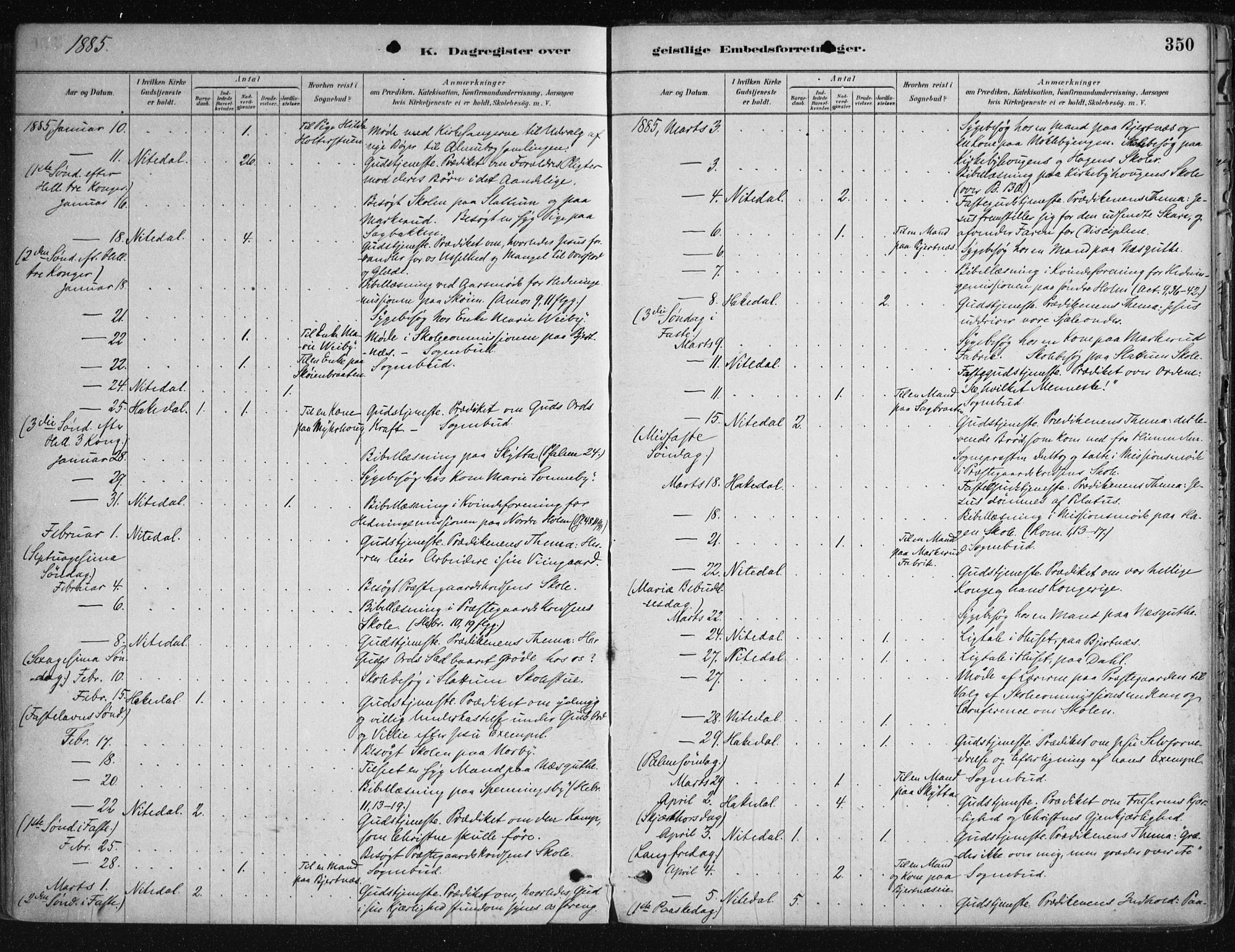 Nittedal prestekontor Kirkebøker, SAO/A-10365a/F/Fa/L0007: Parish register (official) no. I 7, 1879-1901, p. 350