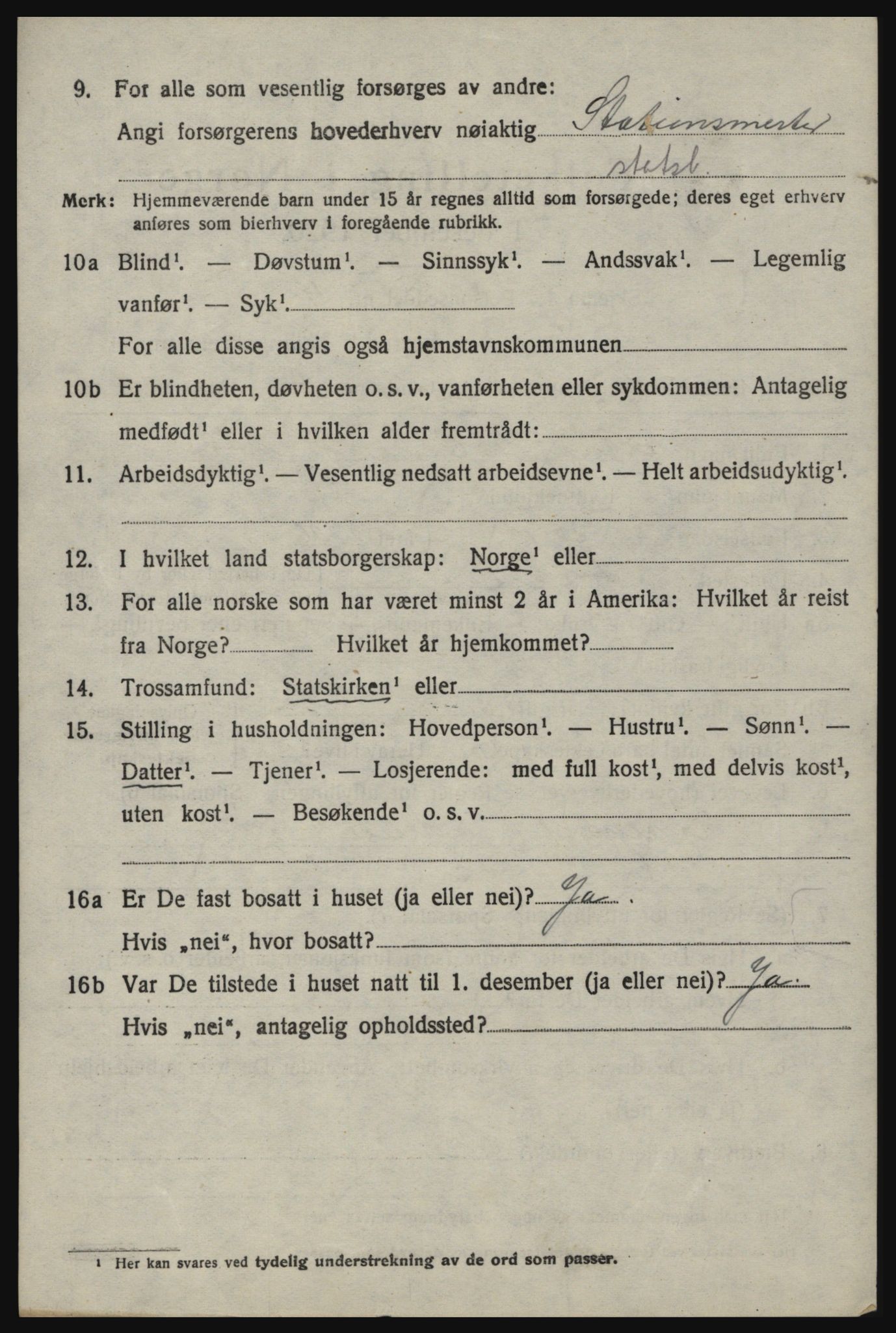 SAO, 1920 census for Idd, 1920, p. 2319