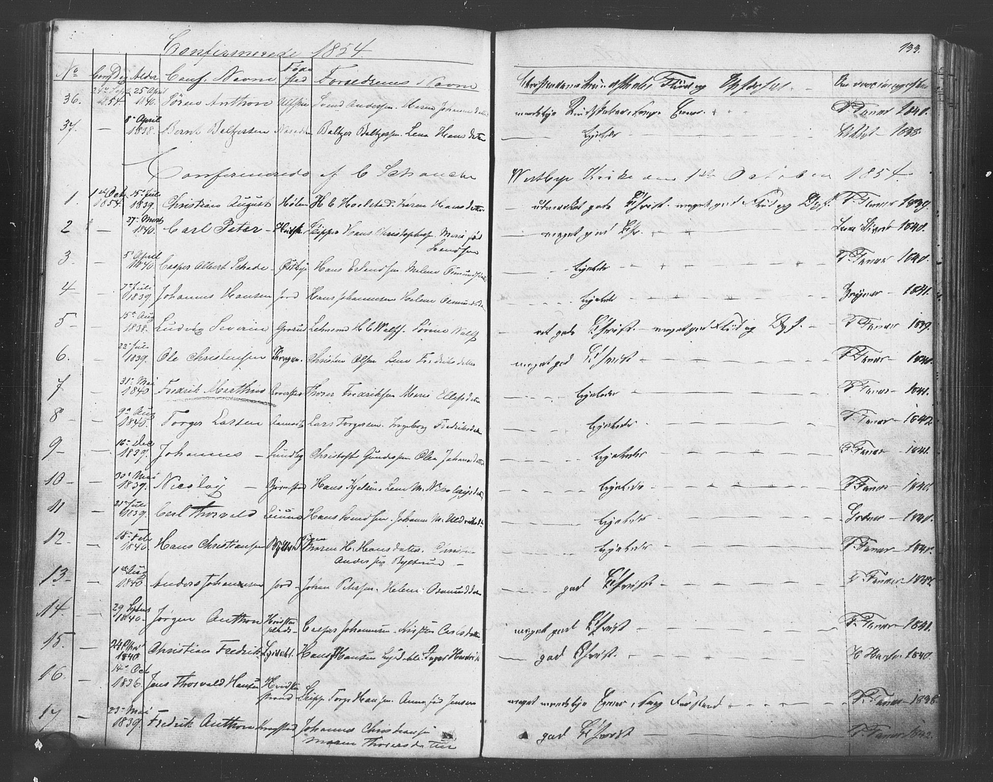 Vestby prestekontor Kirkebøker, SAO/A-10893/F/Fa/L0007: Parish register (official) no. I 7, 1850-1862, p. 133