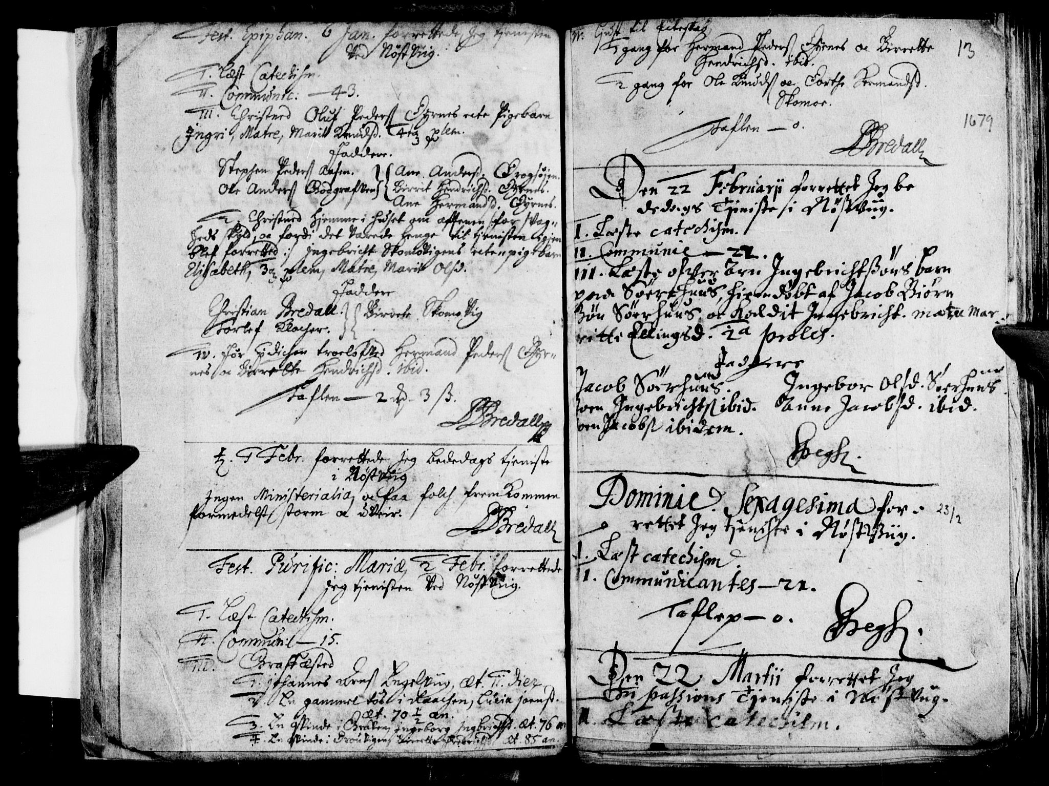 Ministerialprotokoller, klokkerbøker og fødselsregistre - Nordland, SAT/A-1459/814/L0220: Parish register (official) no. 814A01, 1677-1717, p. 13