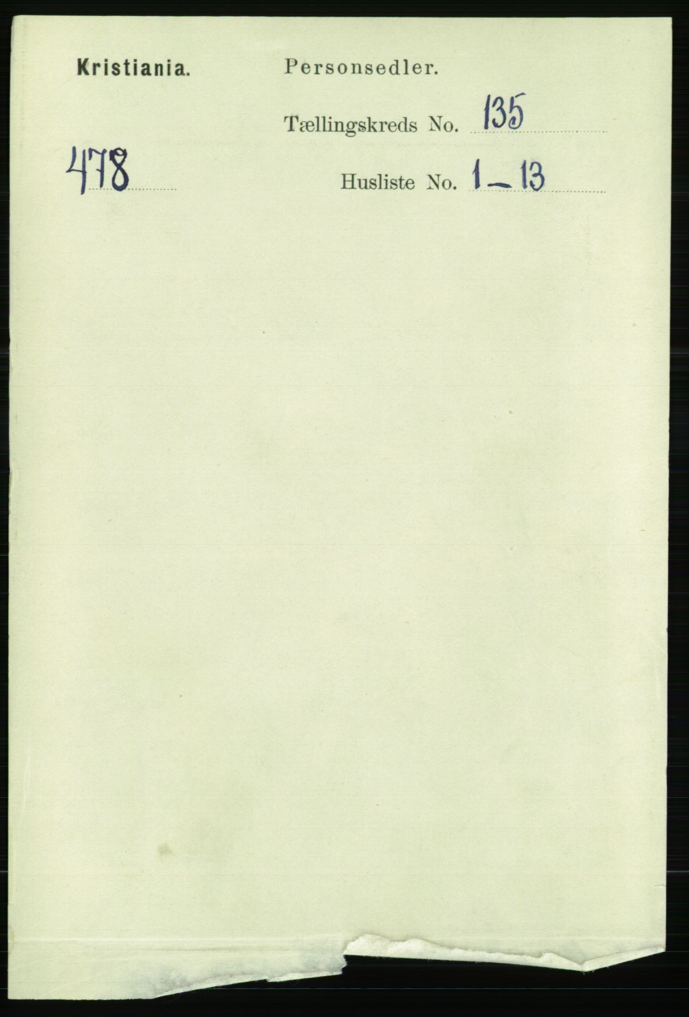 RA, 1891 census for 0301 Kristiania, 1891, p. 74550