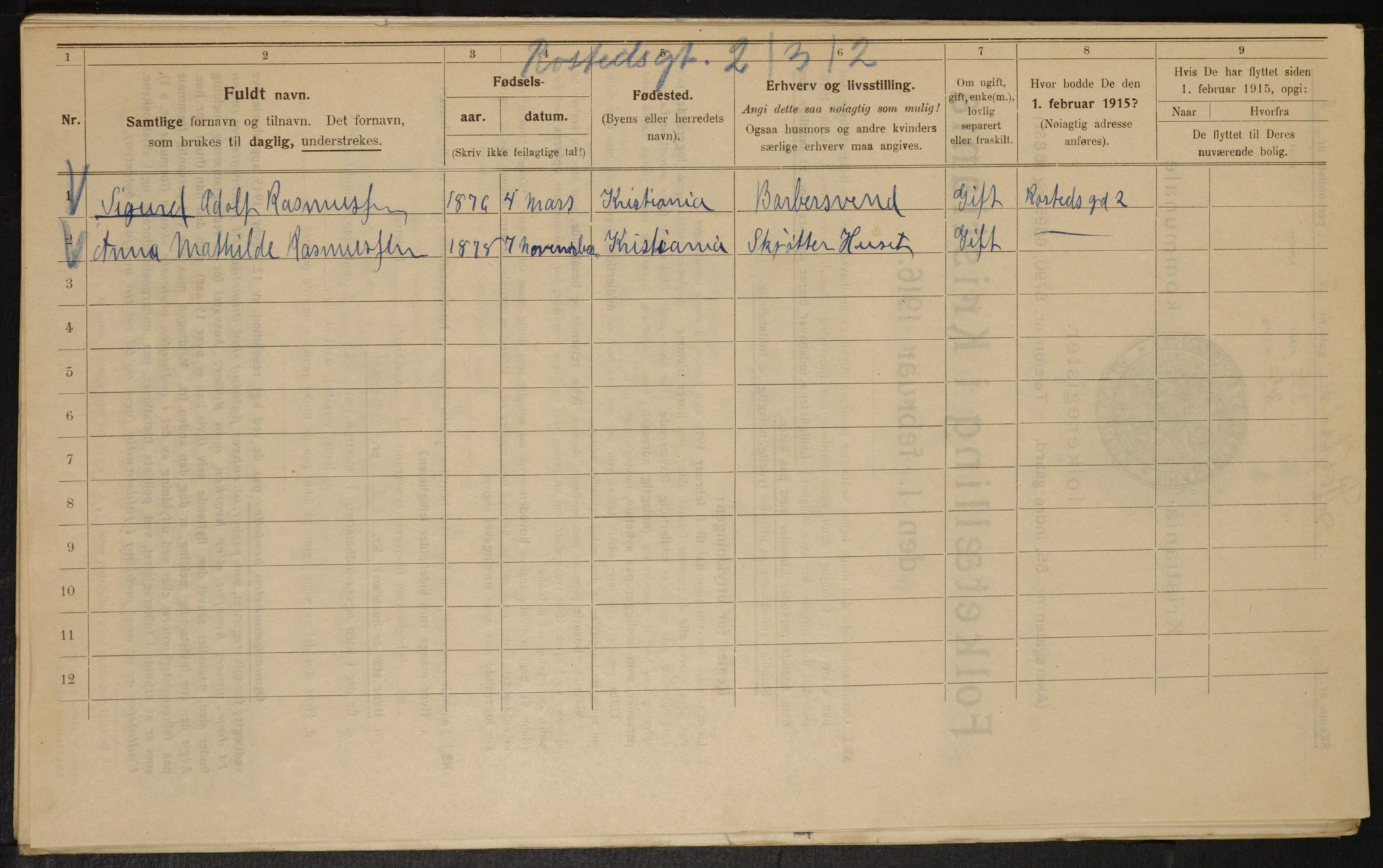 OBA, Municipal Census 1916 for Kristiania, 1916, p. 86359