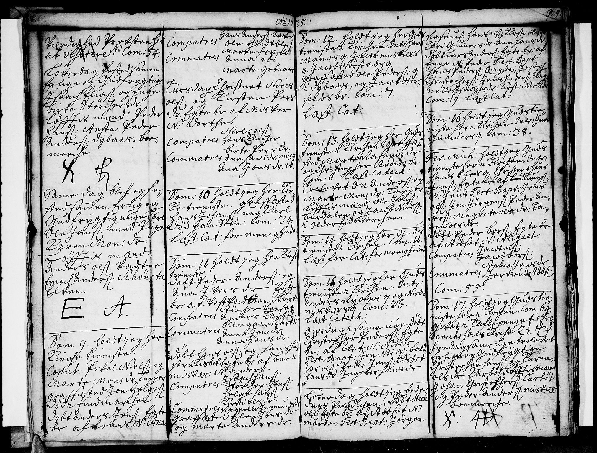 Ministerialprotokoller, klokkerbøker og fødselsregistre - Nordland, AV/SAT-A-1459/852/L0733: Parish register (official) no. 852A03, 1725-1748, p. 8-9