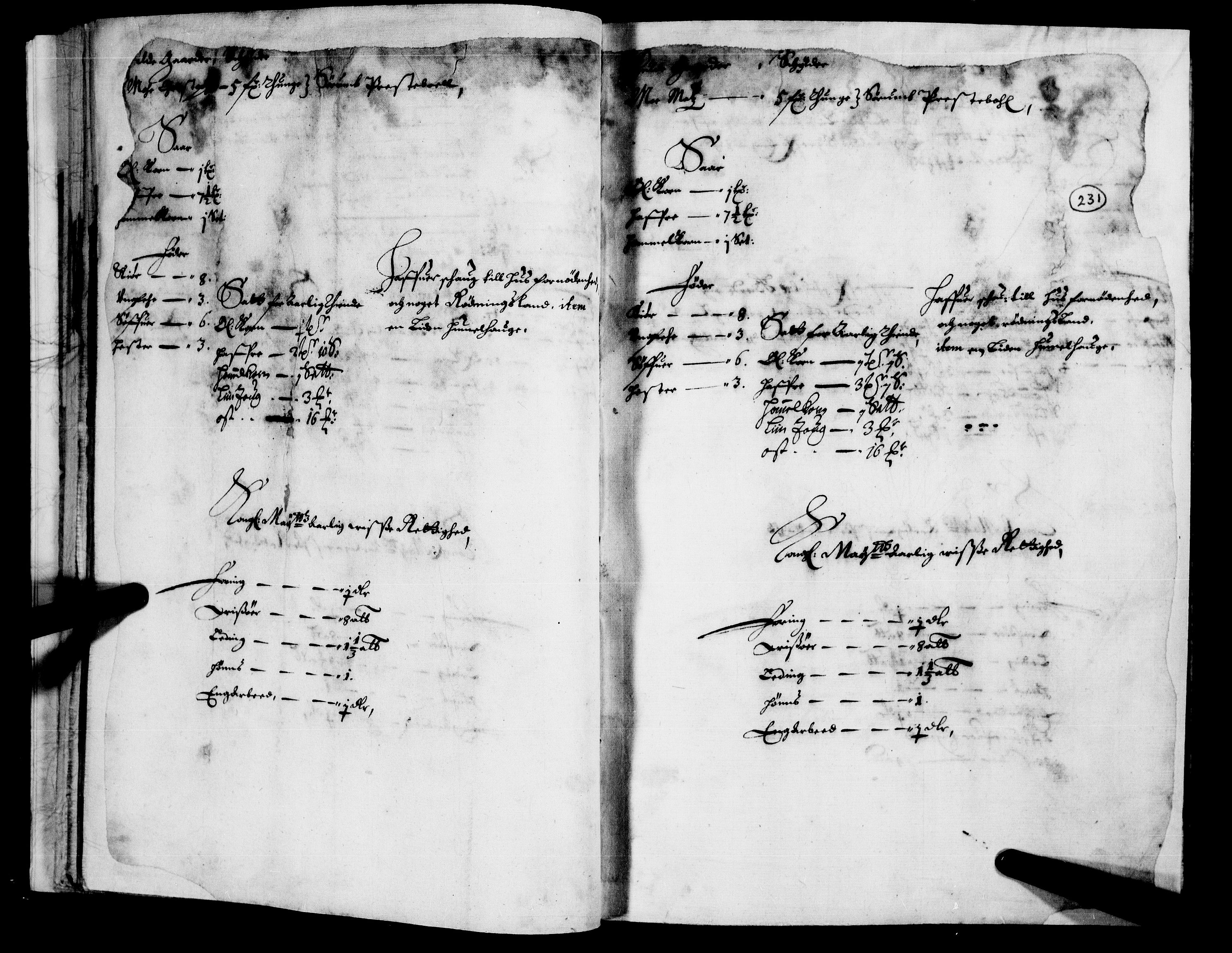 Rentekammeret inntil 1814, Realistisk ordnet avdeling, AV/RA-EA-4070/N/Nb/Nba/L0008: Nedre Romerike fogderi, 2. del, 1666, p. 230b-231a