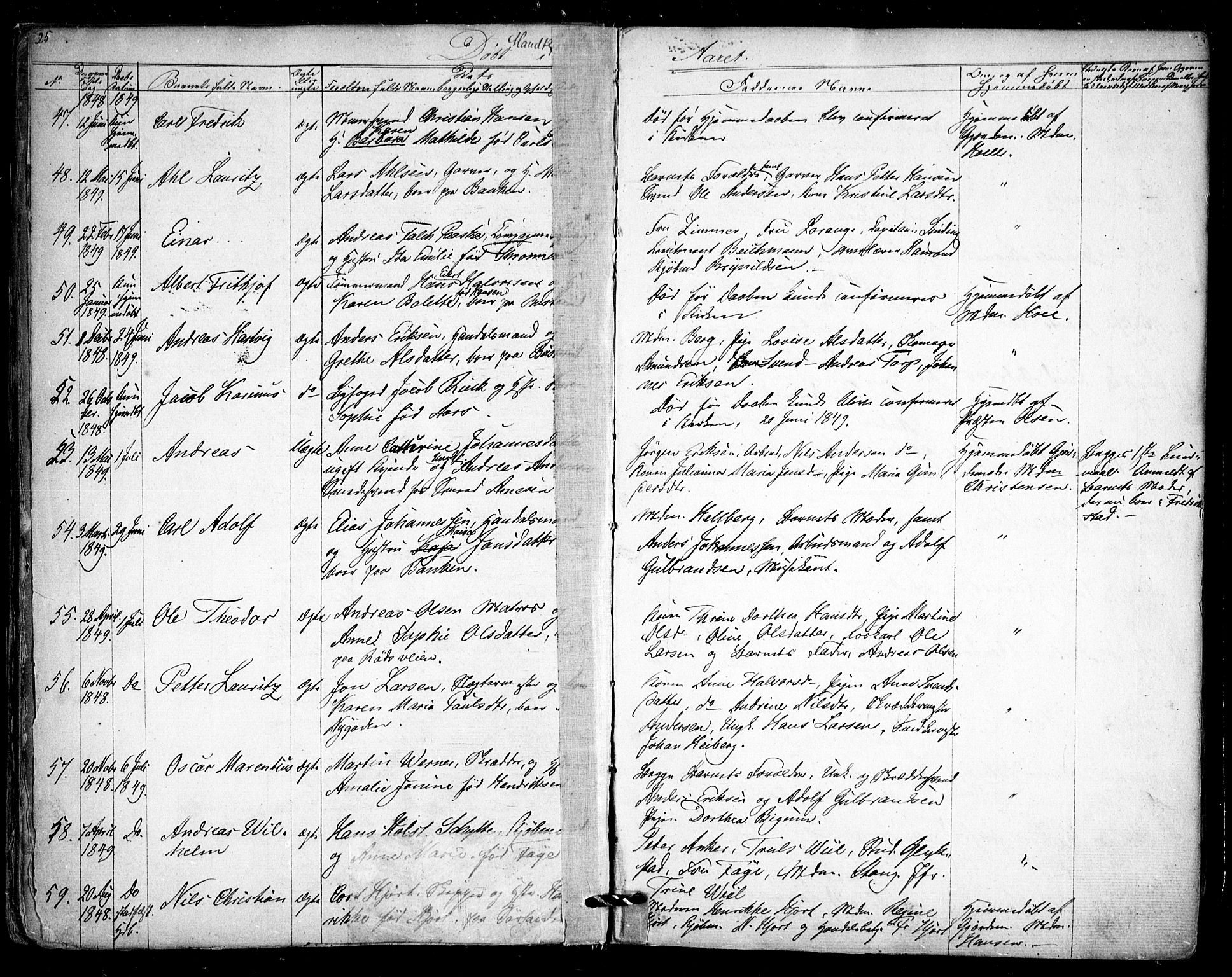 Halden prestekontor Kirkebøker, AV/SAO-A-10909/F/Fa/L0006: Parish register (official) no. I 6, 1845-1856, p. 25