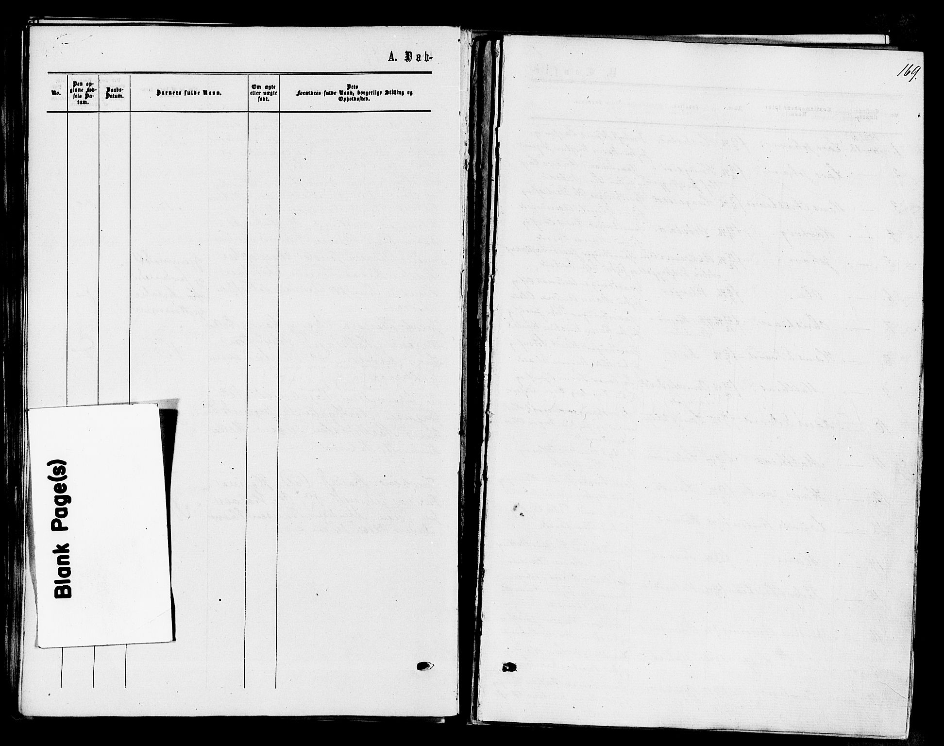 Våle kirkebøker, AV/SAKO-A-334/F/Fa/L0010: Parish register (official) no. I 10, 1861-1877, p. 169