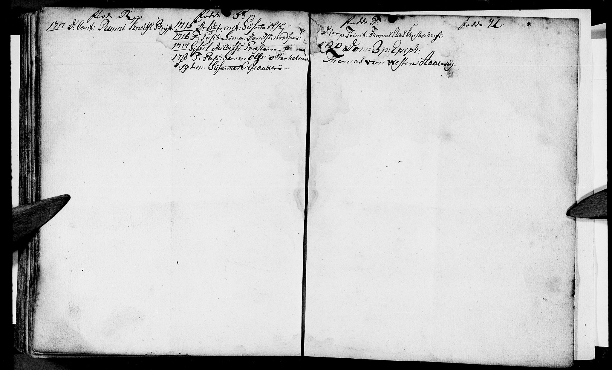 Ministerialprotokoller, klokkerbøker og fødselsregistre - Nordland, AV/SAT-A-1459/834/L0503: Parish register (official) no. 834A01, 1714-1737