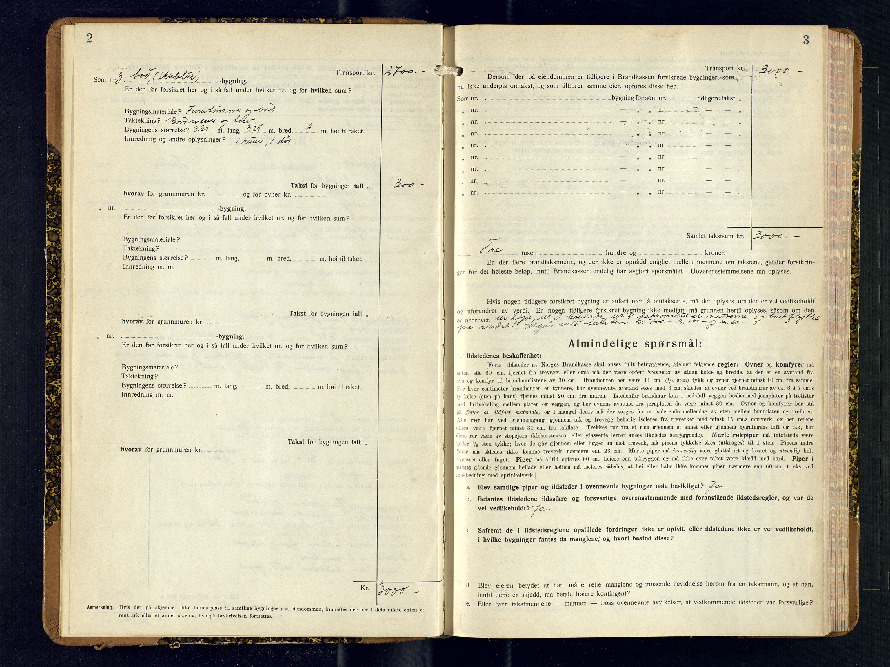 Skjervøy lensmannskontor, AV/SATØ-SATØ-63/F/Fu/Fub/L0262: Branntakstprotokoll (S), 1929-1931, p. 2-3