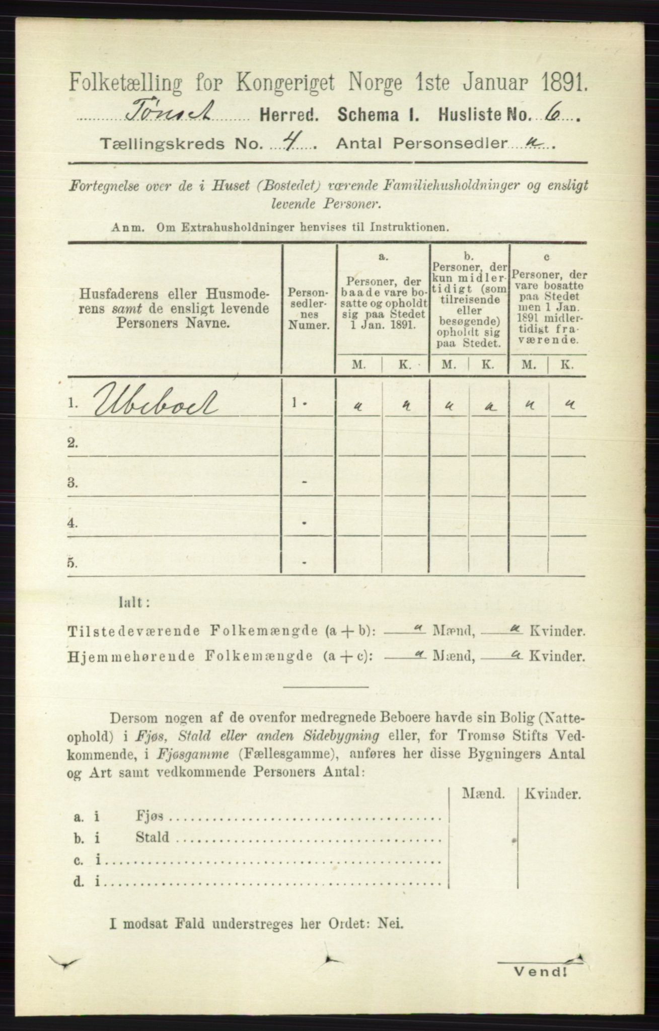 RA, 1891 census for 0437 Tynset, 1891, p. 736