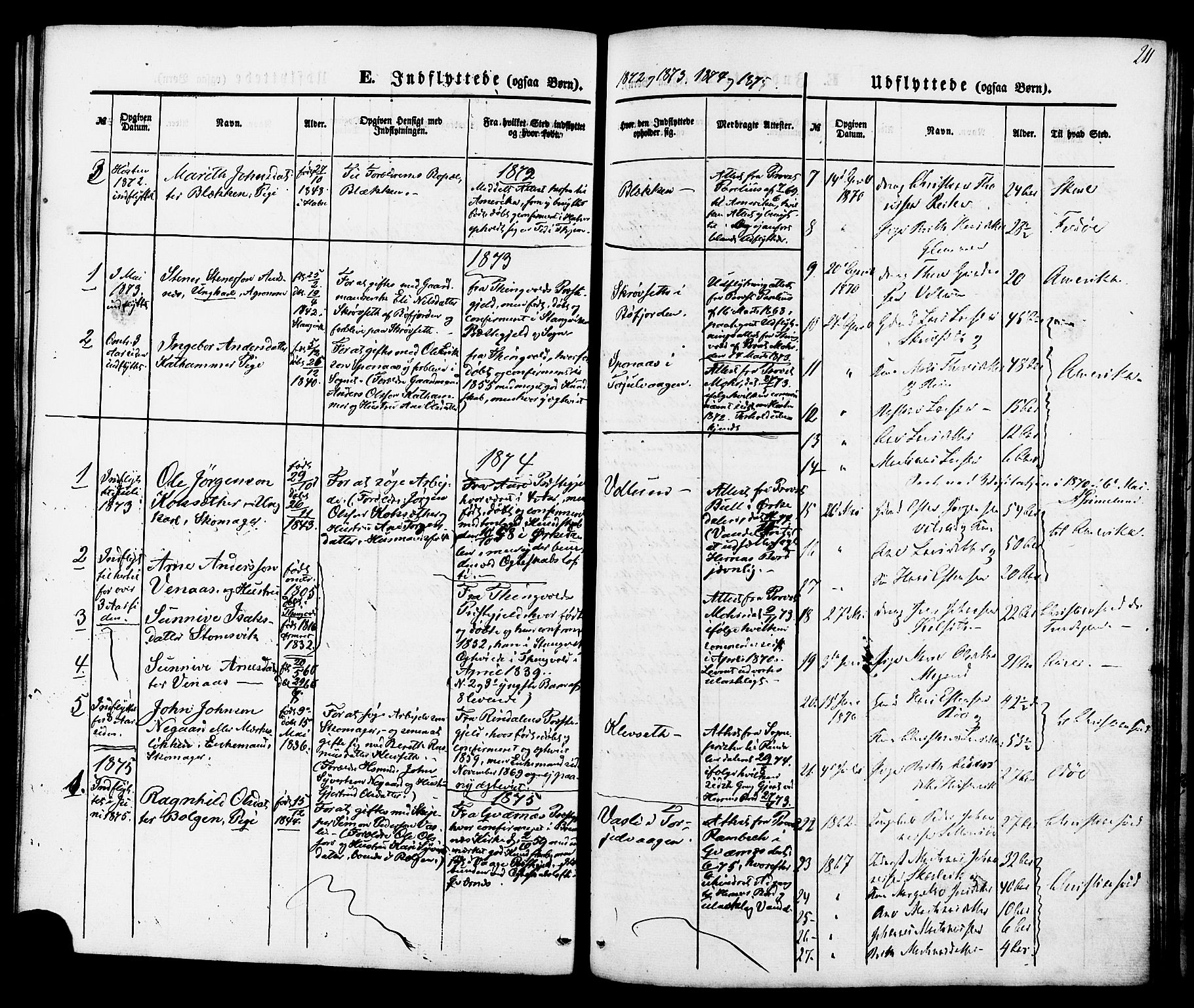 Ministerialprotokoller, klokkerbøker og fødselsregistre - Møre og Romsdal, SAT/A-1454/576/L0884: Parish register (official) no. 576A02, 1865-1879, p. 211