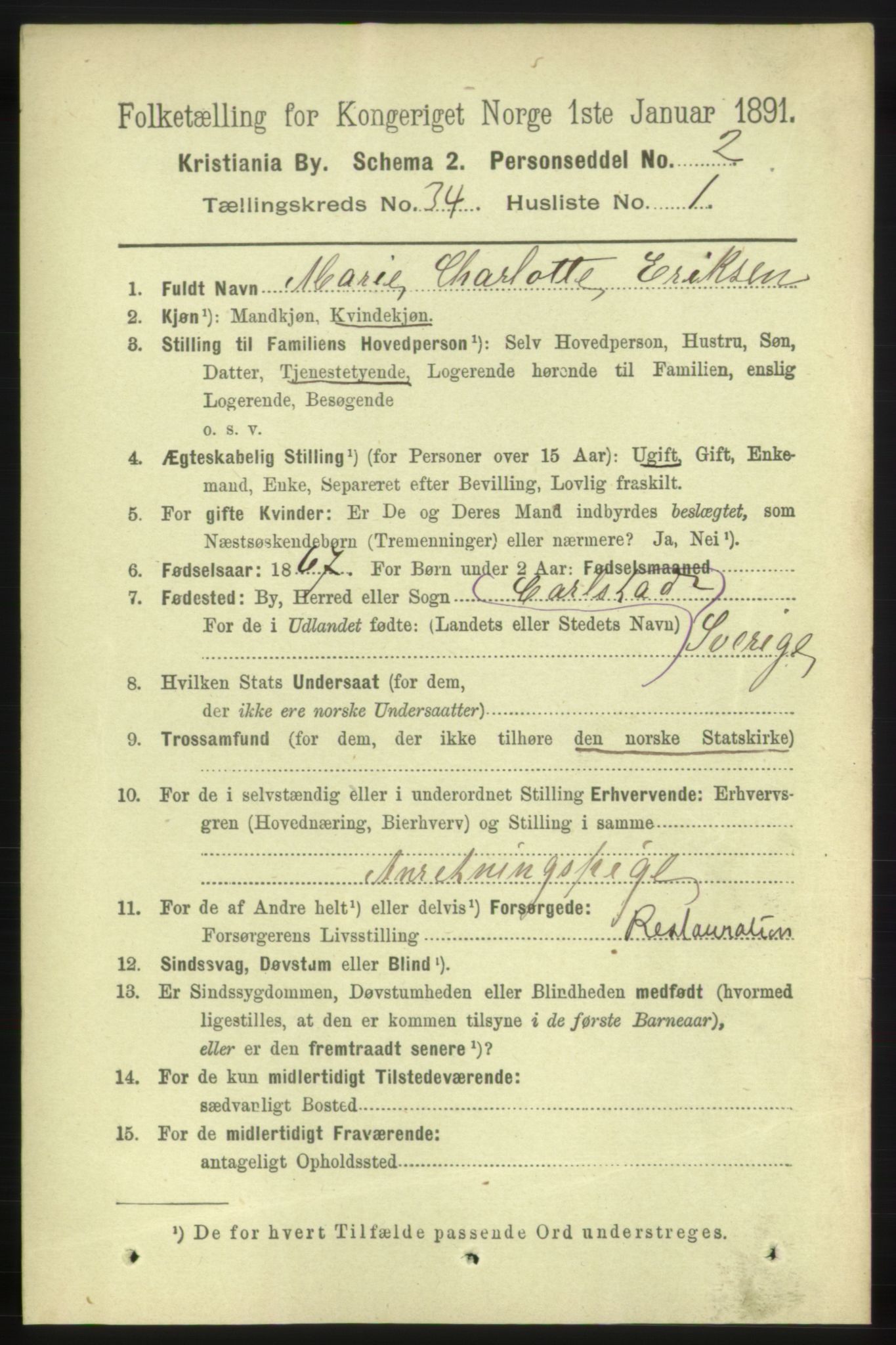 RA, 1891 census for 0301 Kristiania, 1891, p. 18359