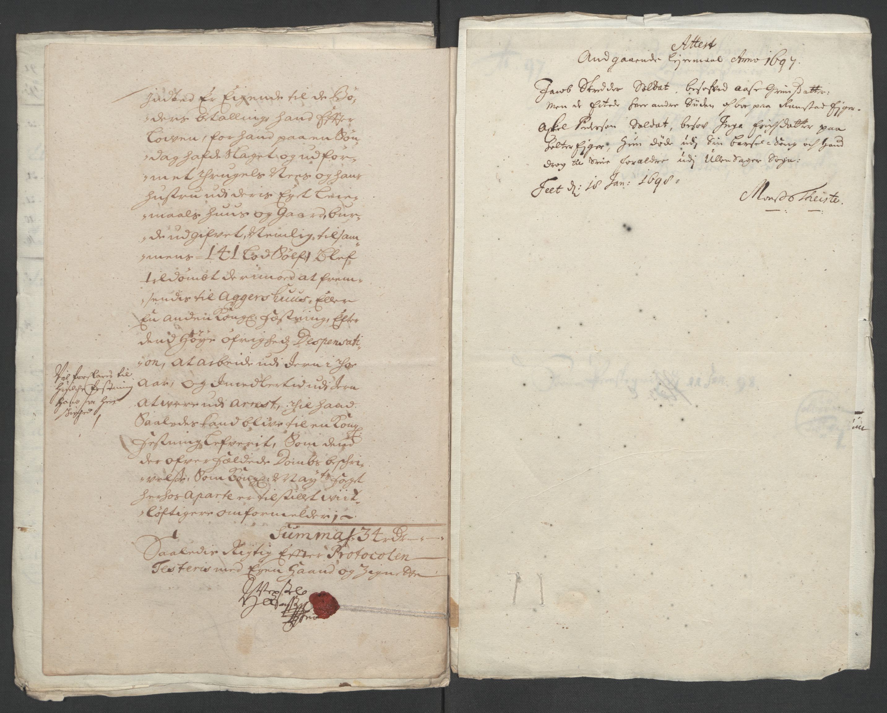 Rentekammeret inntil 1814, Reviderte regnskaper, Fogderegnskap, AV/RA-EA-4092/R11/L0580: Fogderegnskap Nedre Romerike, 1696-1697, p. 240