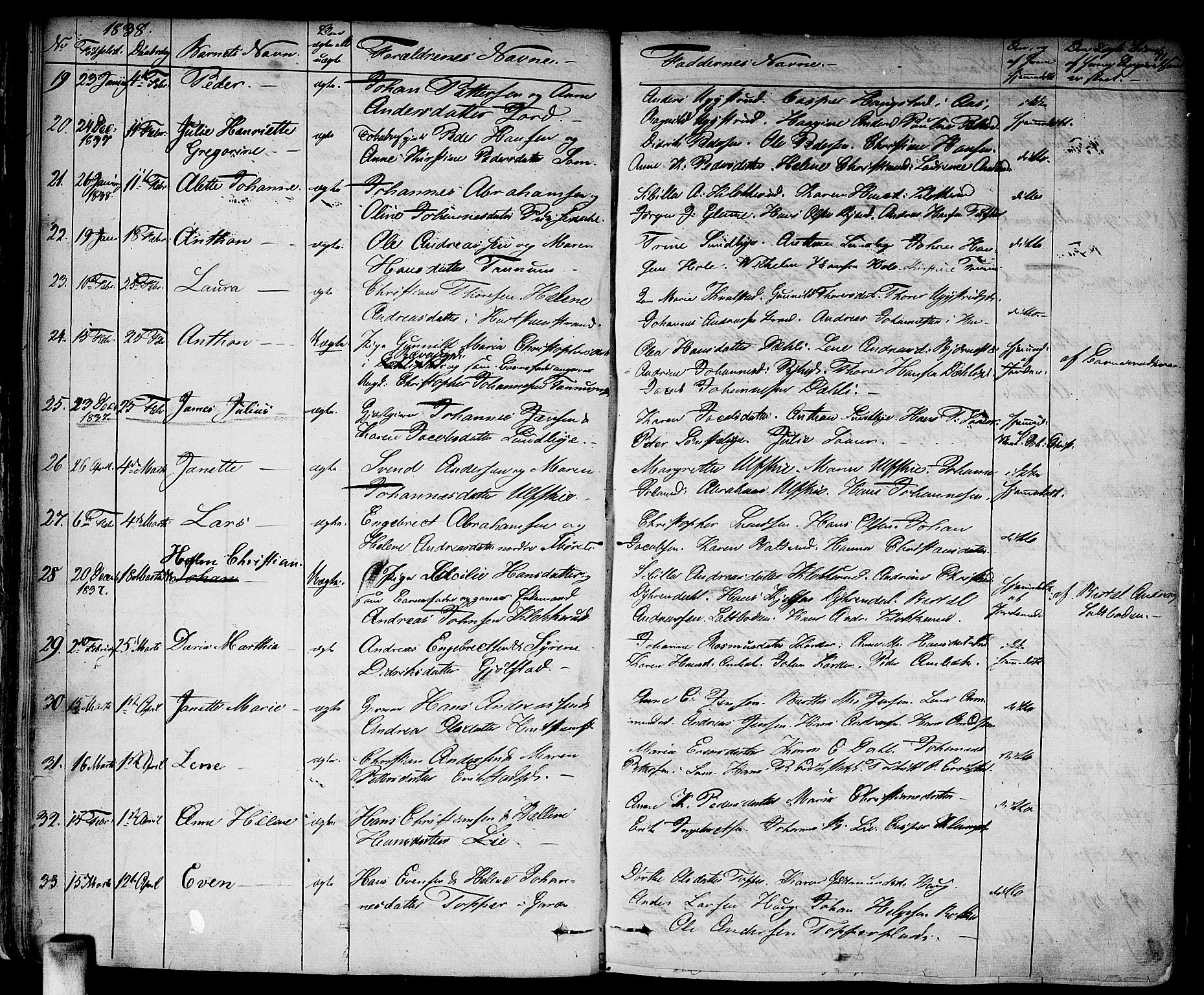 Vestby prestekontor Kirkebøker, SAO/A-10893/F/Fa/L0006: Parish register (official) no. I 6, 1827-1849, p. 71