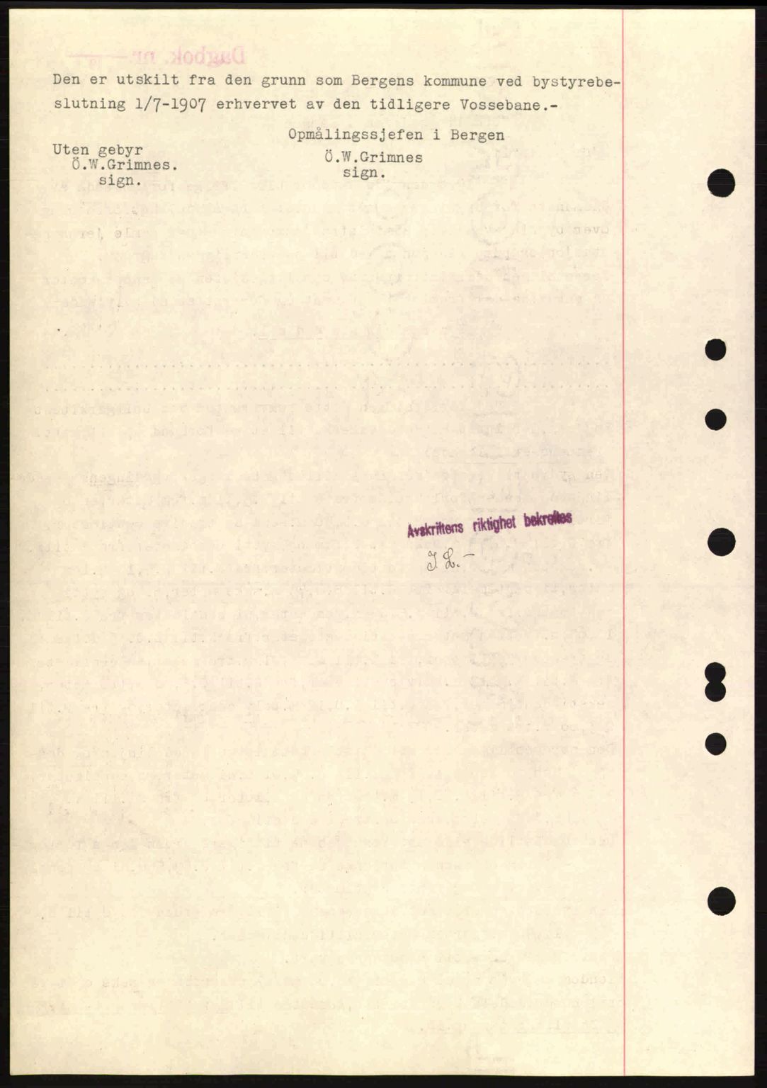 Byfogd og Byskriver i Bergen, SAB/A-3401/03/03Bc/L0004: Mortgage book no. A3-4, 1936-1937, Diary no: : 3218/1937